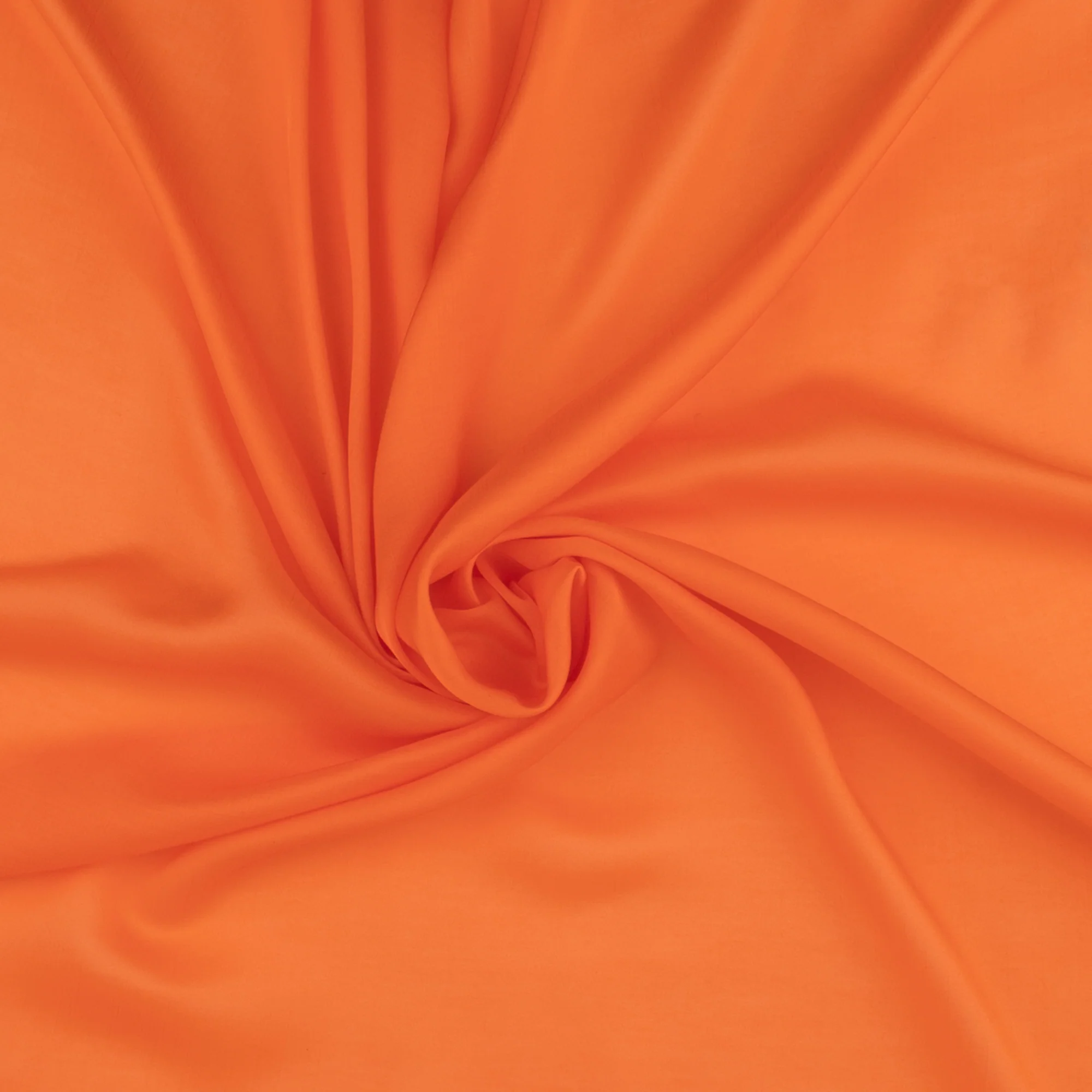 Solid Faux Silk - BRIANA - 002 - Tangerine - Image 2