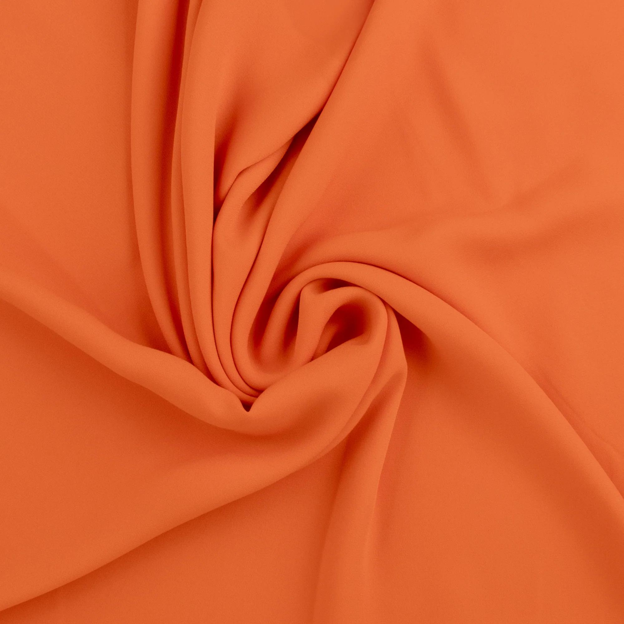 Solid Georgette - ILENE - 005 - Tangerine - Image 2