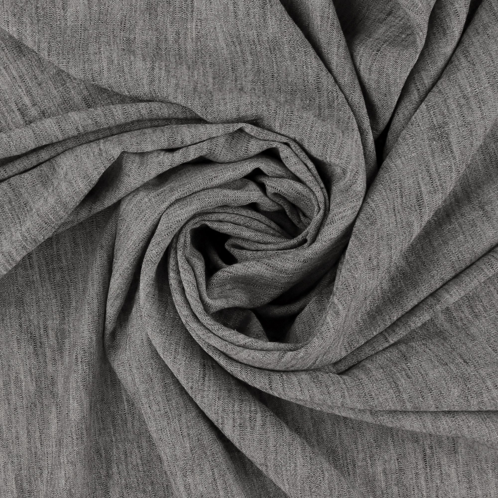 Solid Linen Look - TEXTURA - 003 - Black - Image 2