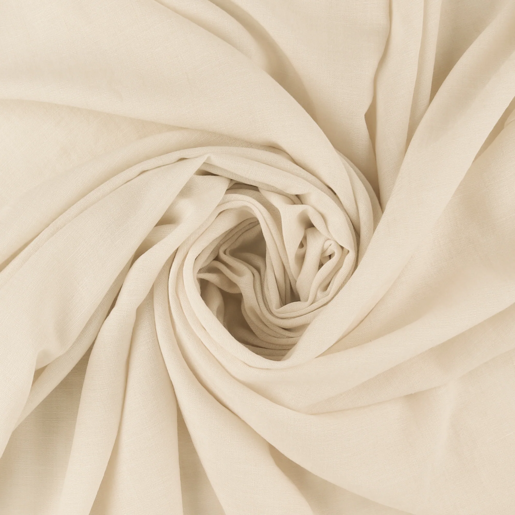 Solid Linen Look - TEXTURA - 004 - Ivory - Image 2