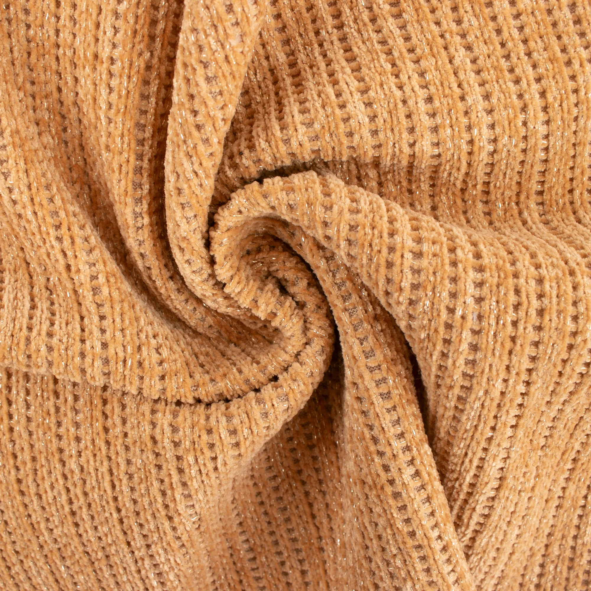 Solid Lurex Rib Knit - SICILY - Flax - Image 2