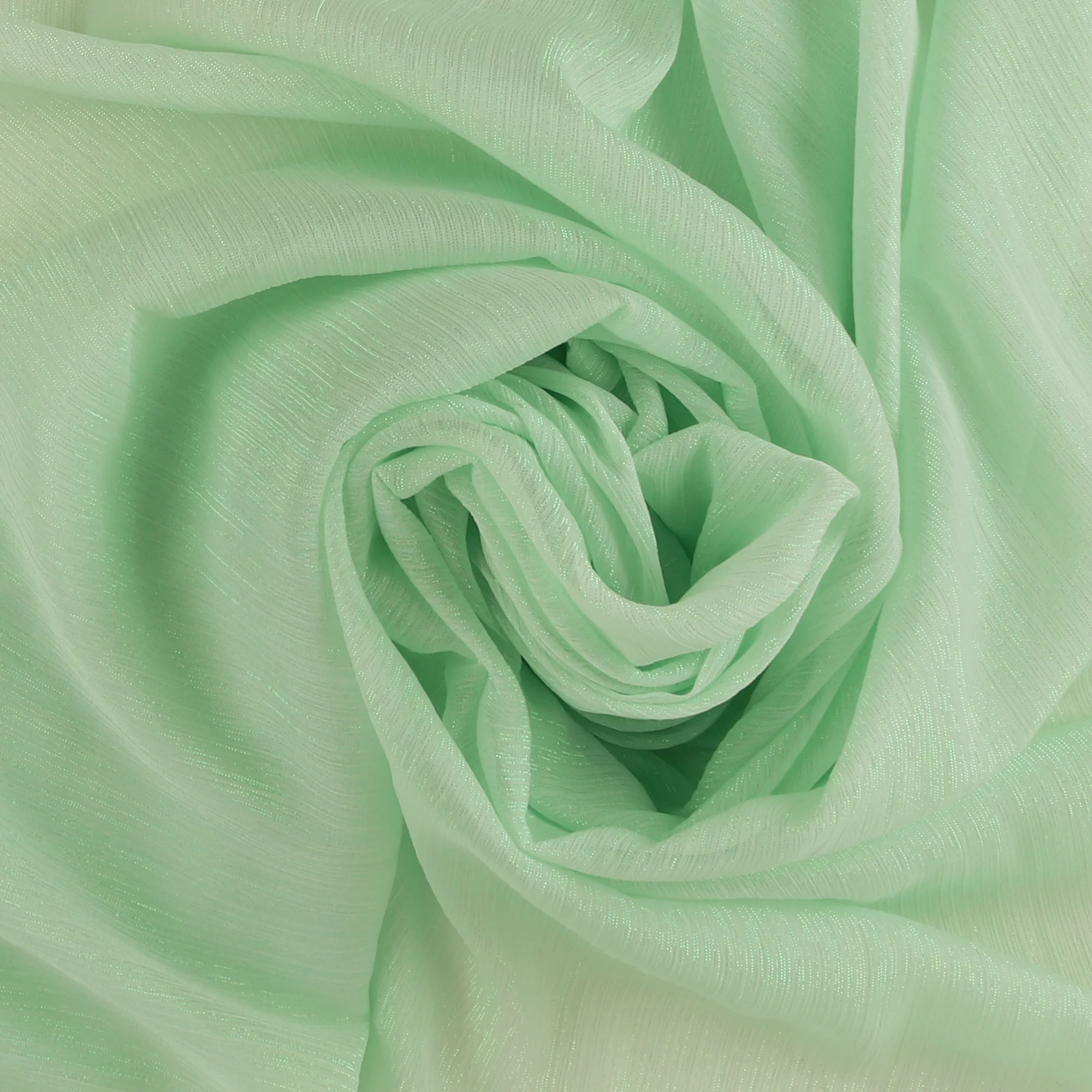 Solid Metallic Chiffon - LAST DANCE - 003 - Mint - Image 2