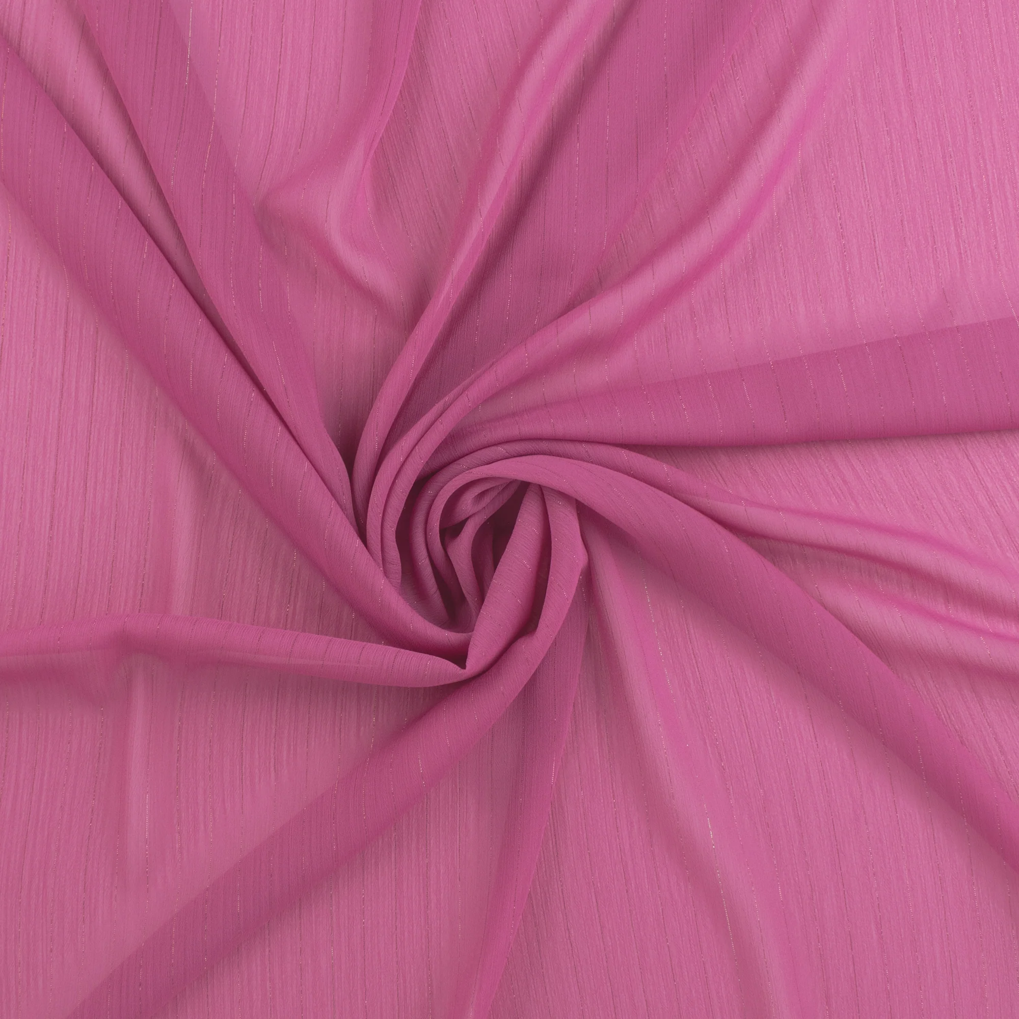 Solid Metallic Chiffon Yoryu - CHANTAL - 004 - Magenta - Image 2