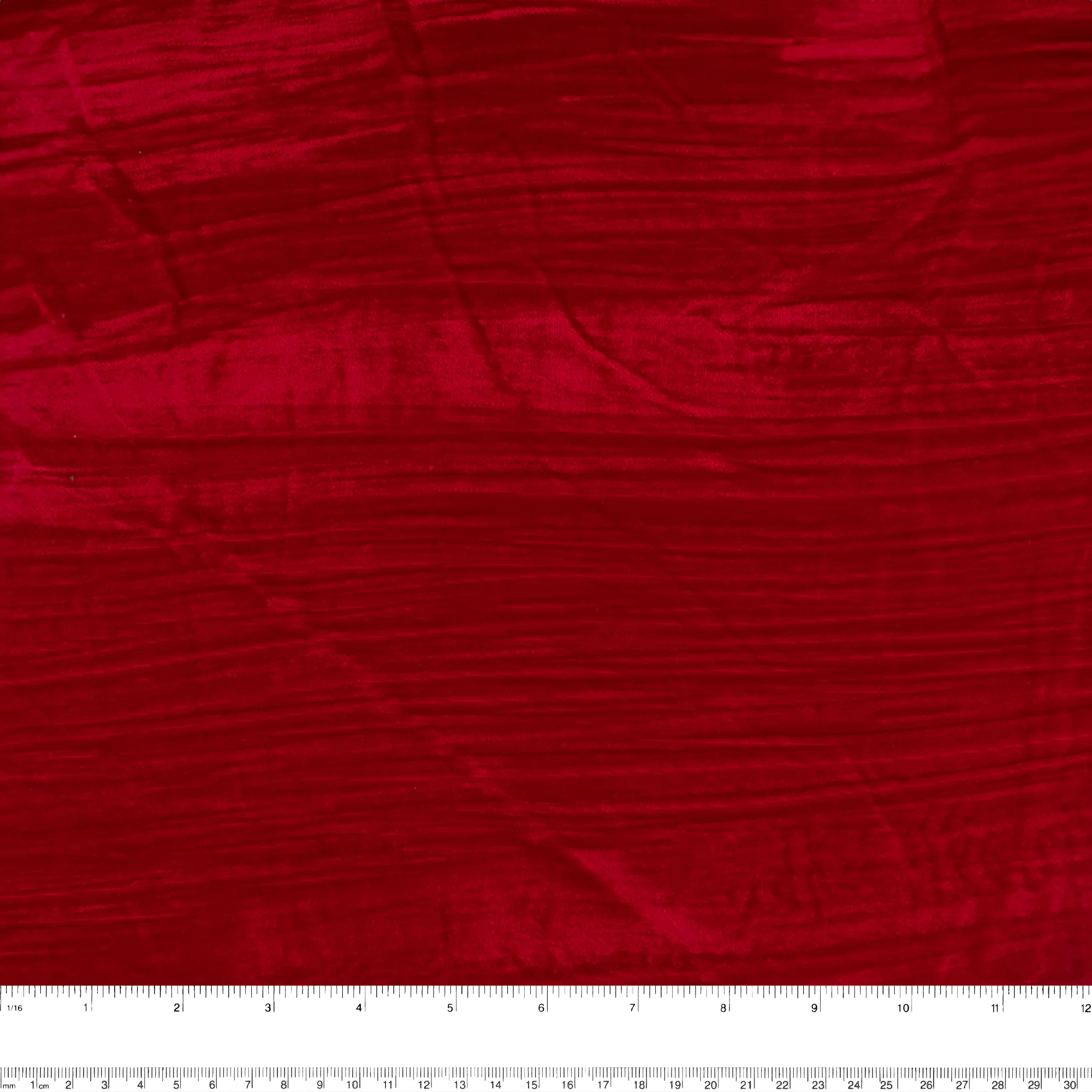 Solid Pleated Velvet - MAJESTIC - Dark red - Image 3