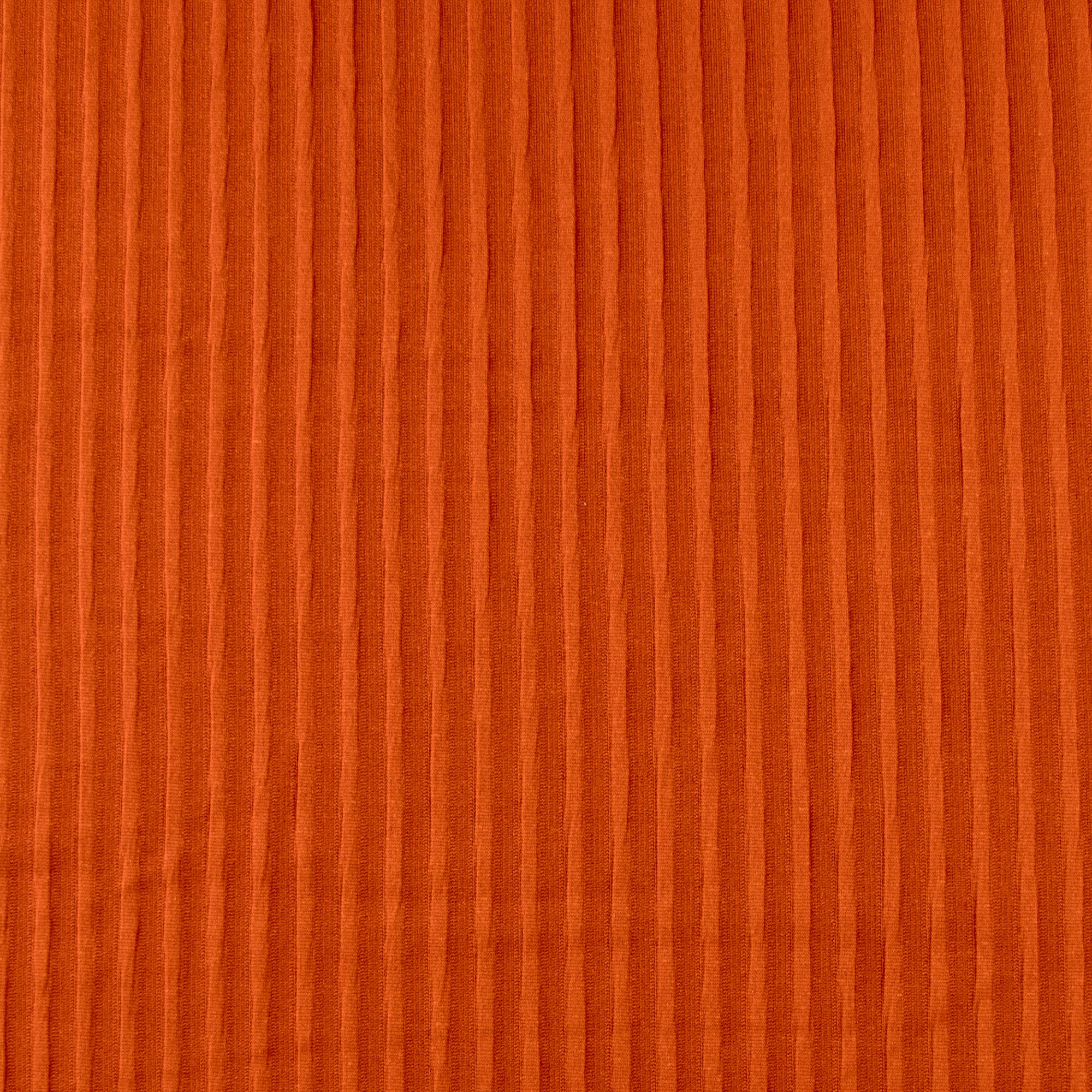 Solid Rib Knit - ELLIE - 001 - Orange
