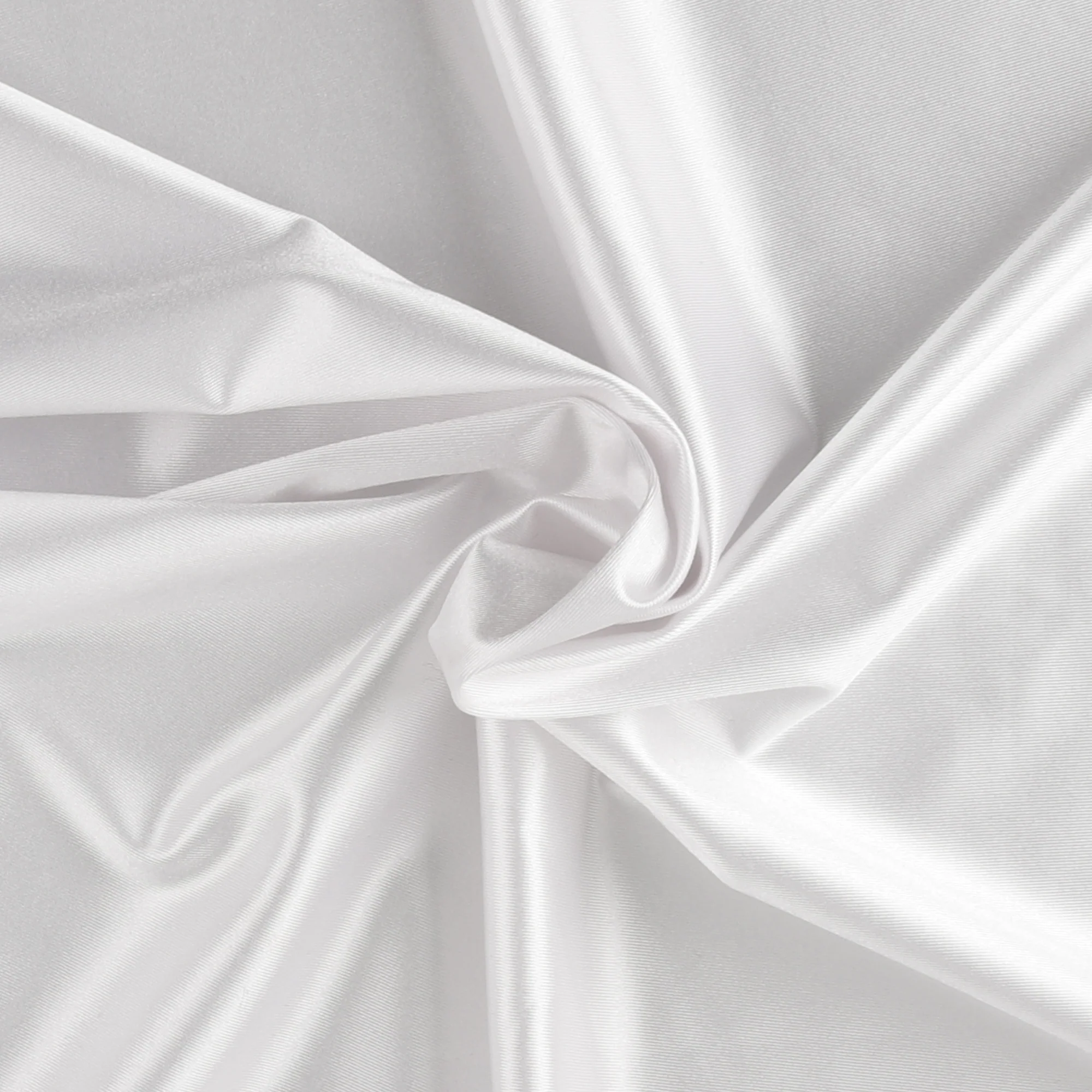 Solid Satin Knit - LAST DANCE - 001 - White - Image 2