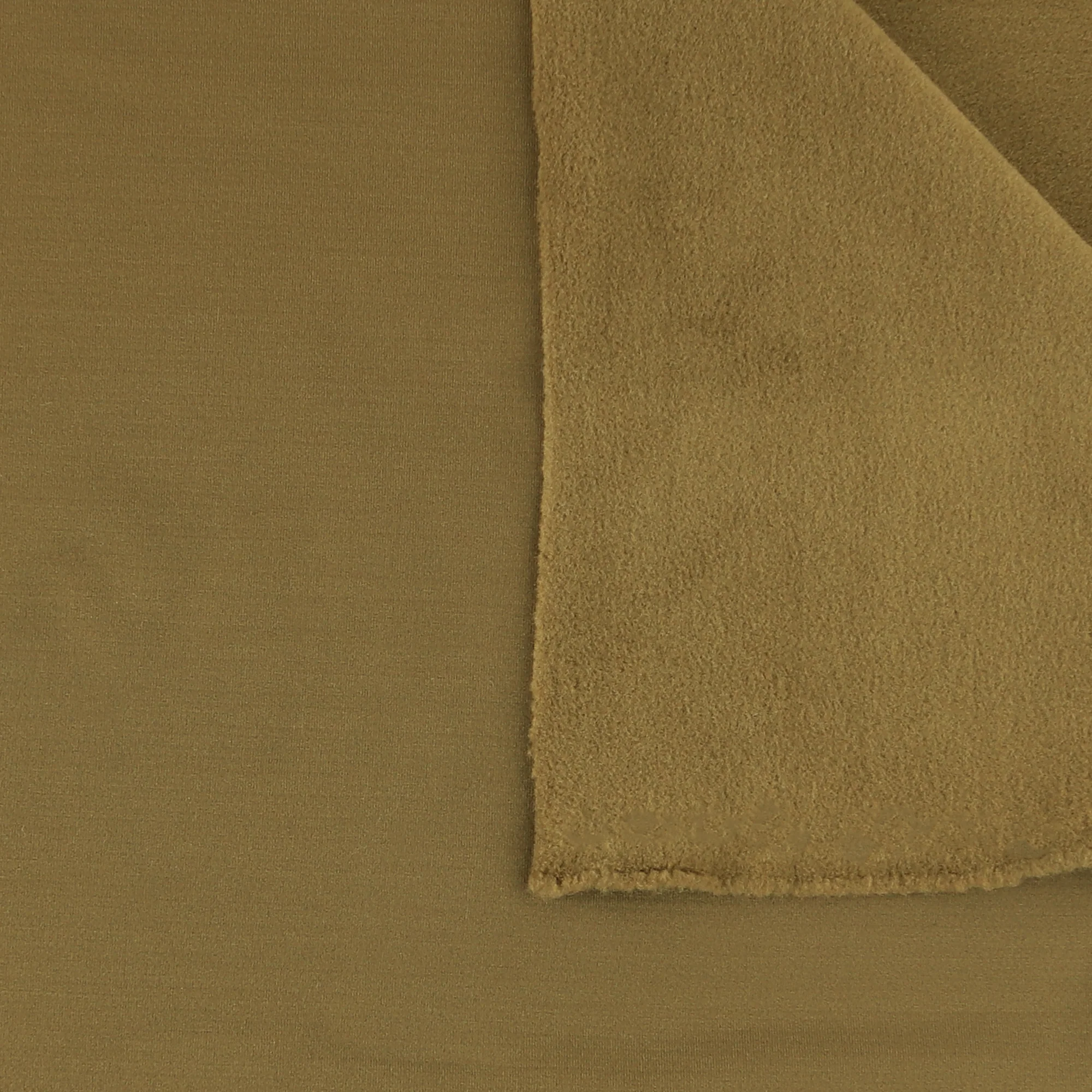Solid Stretch Fleece - 009 - Cork - Image 4