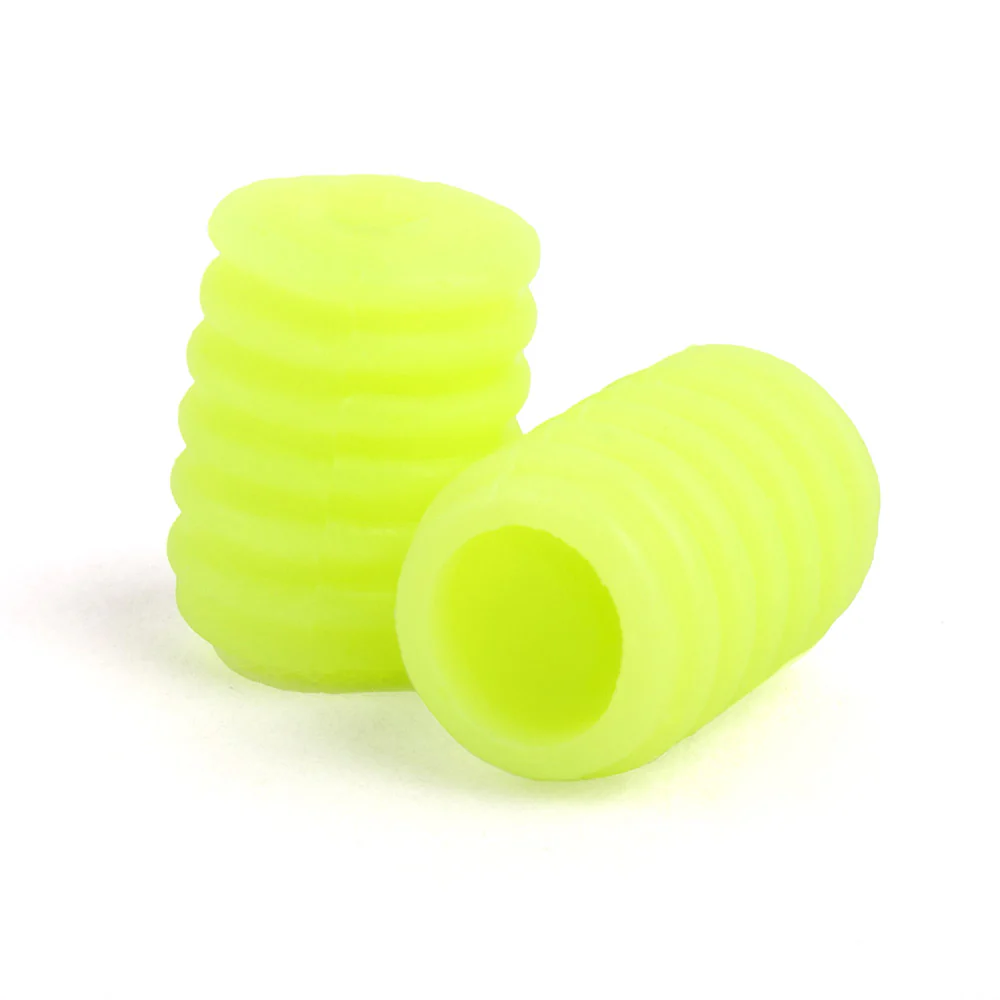 Spiral Mask Elastic Stoppers - Neon Yellow - Image 2