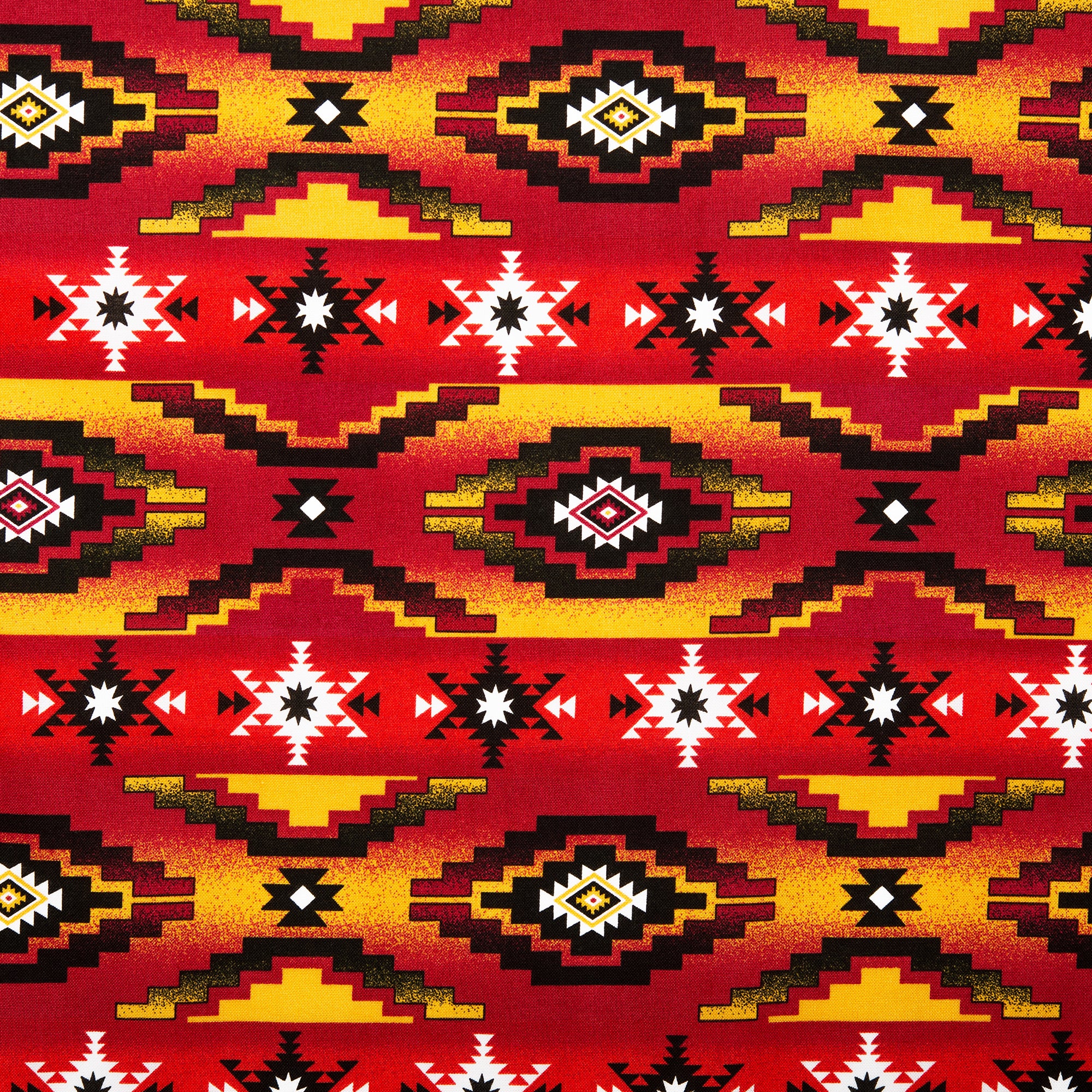 SPIRIT TRAIL Printed Cotton - Stars - Red