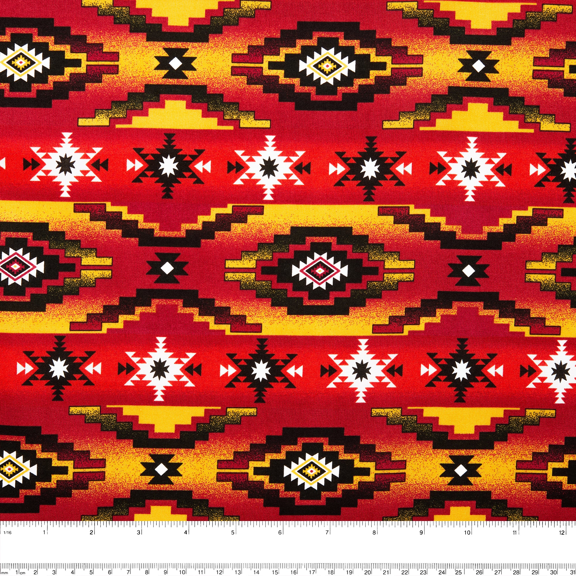 SPIRIT TRAIL Printed Cotton - Stars - Red - Image 3