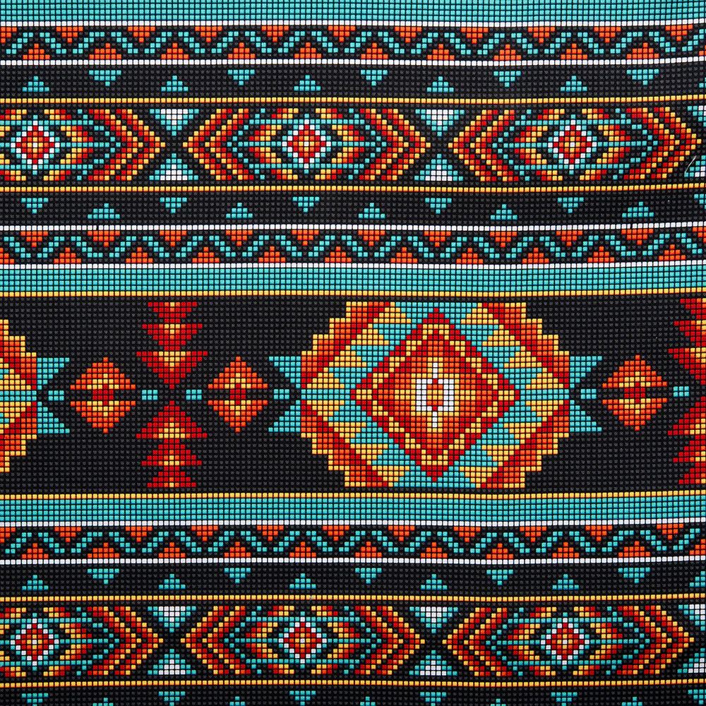SPIRIT TRAIL Printed Cotton - Stripes - Black
