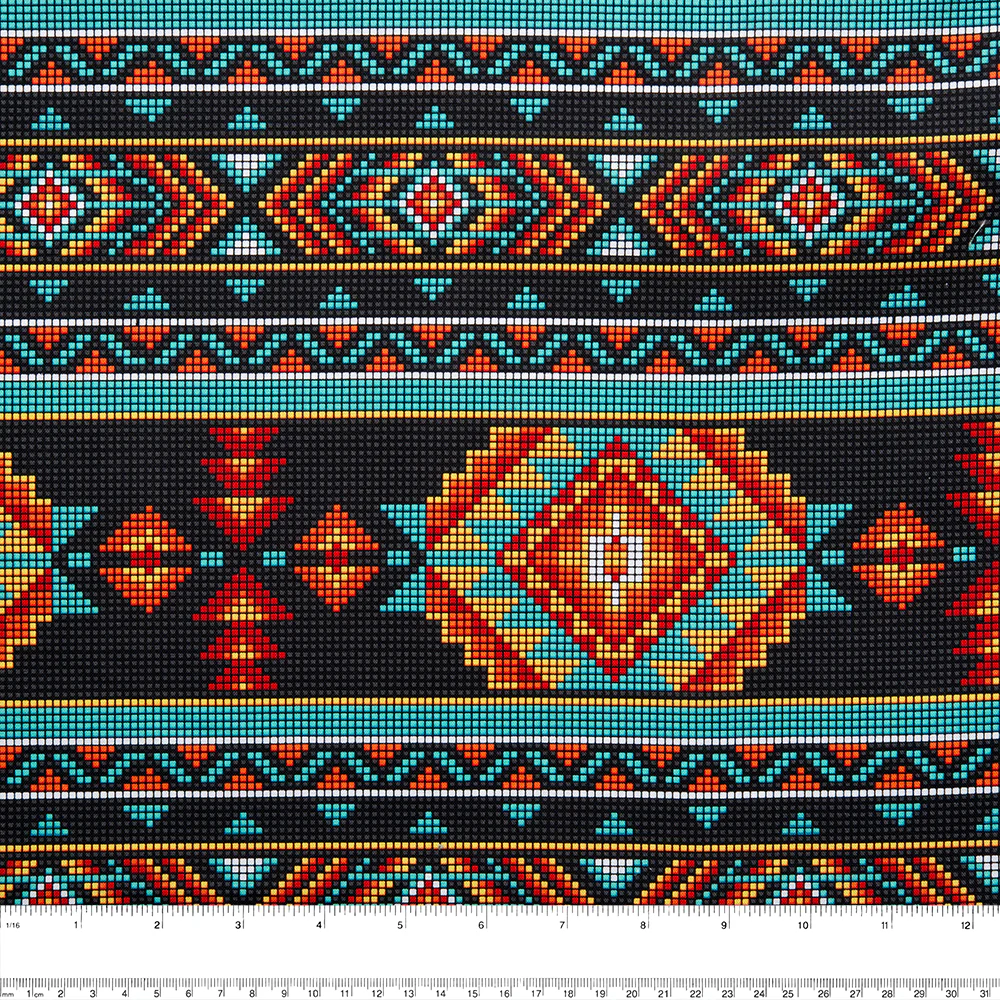 SPIRIT TRAIL Printed Cotton - Stripes - Black - Image 2
