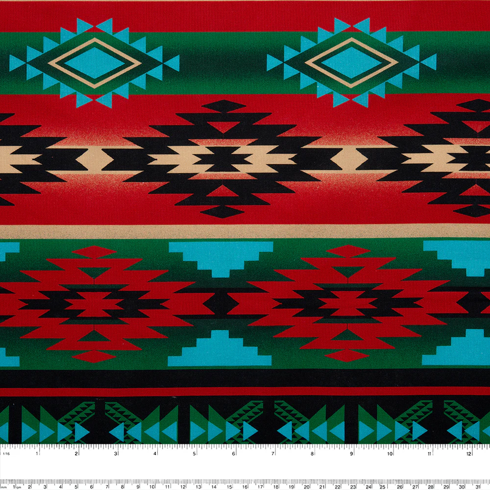 SPIRIT TRAIL Printed Cotton - Stripes - Green - Image 2