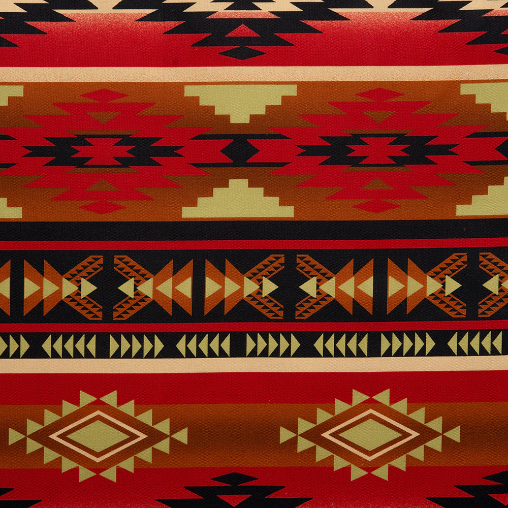 SPIRIT TRAIL Printed Cotton - Stripes - Red