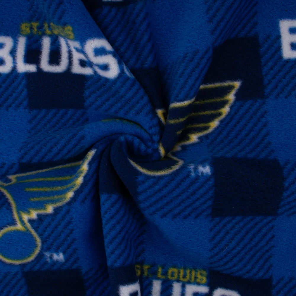 St-Louis Blues - NHL Fleece Print - Buffalo plaid - Blue - Image 2
