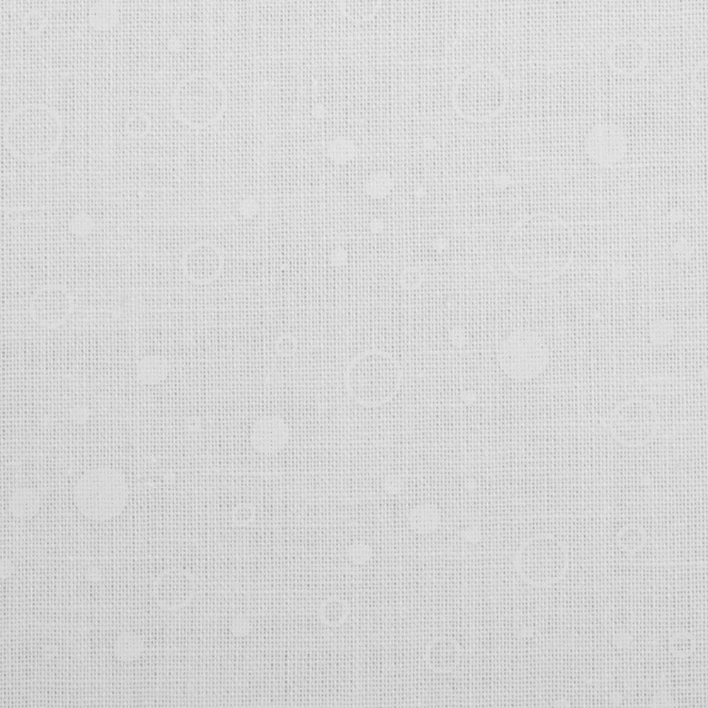 Stacey Lacquer Cotton print - Circles - White