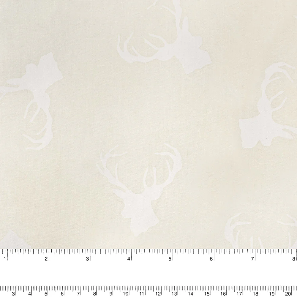 Stacey Lacquer Cotton print - Deers - Ivory - Image 2