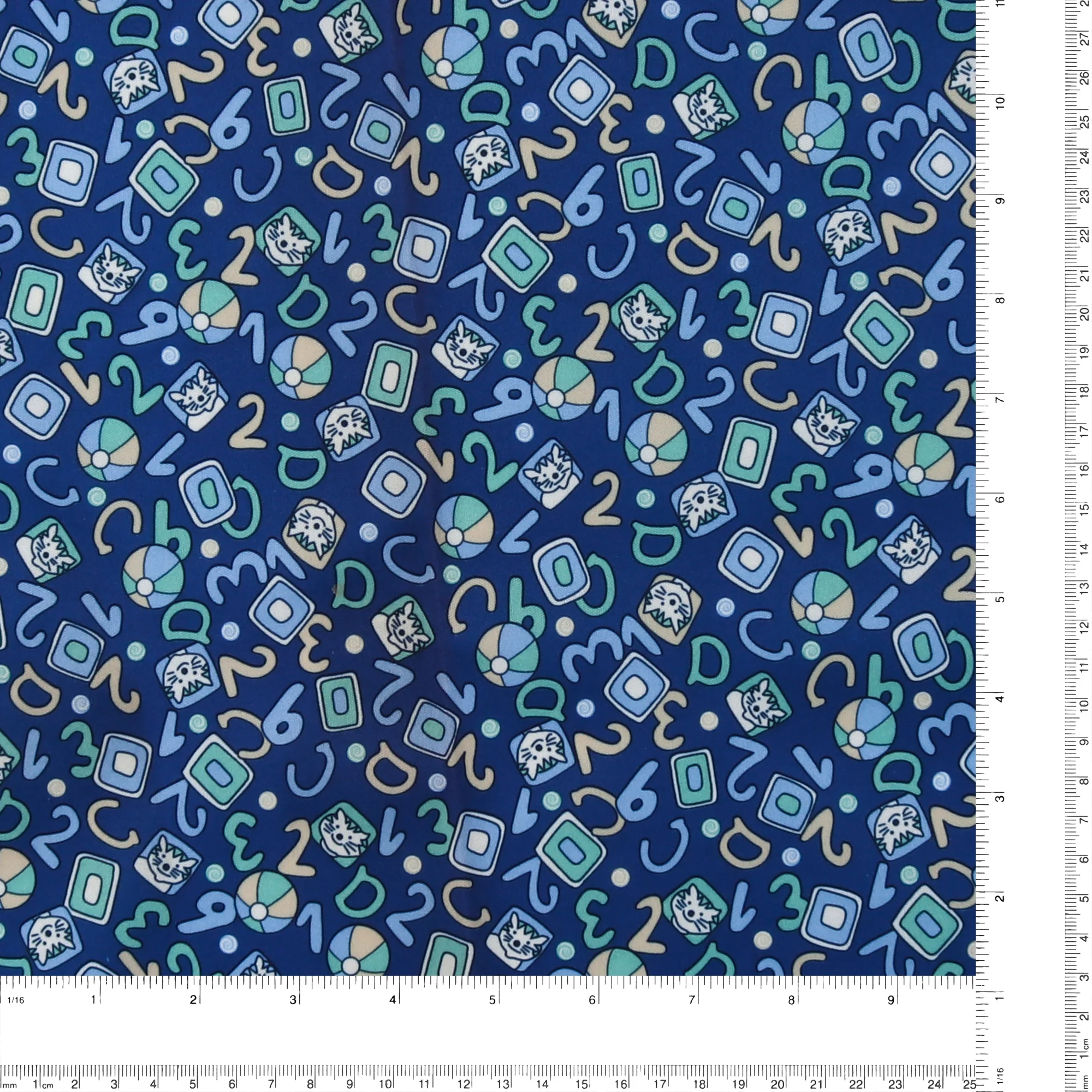 Stay dry digital printed PUL - 163 - Blue - Image 3