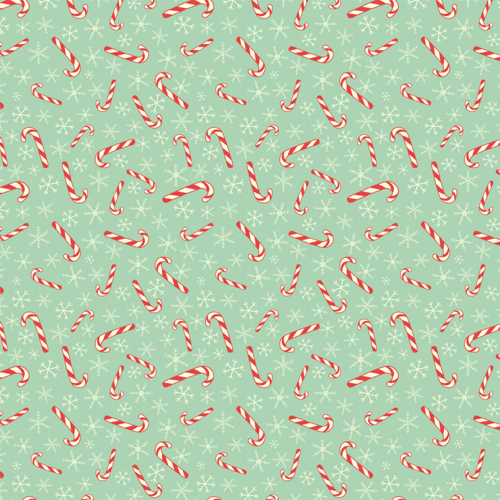 Stay dry digital printed PUL - Candy cane - Mint