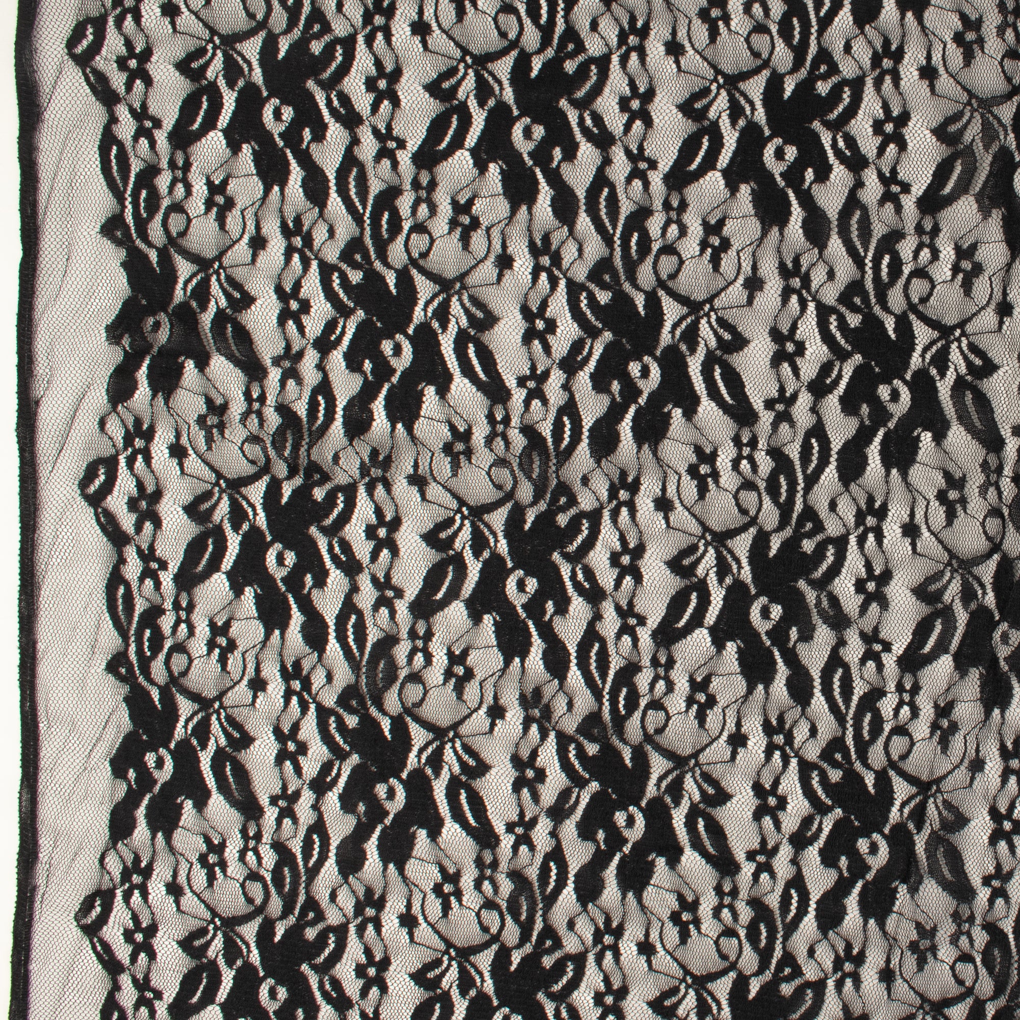 Stretch Lace - 001 - Black