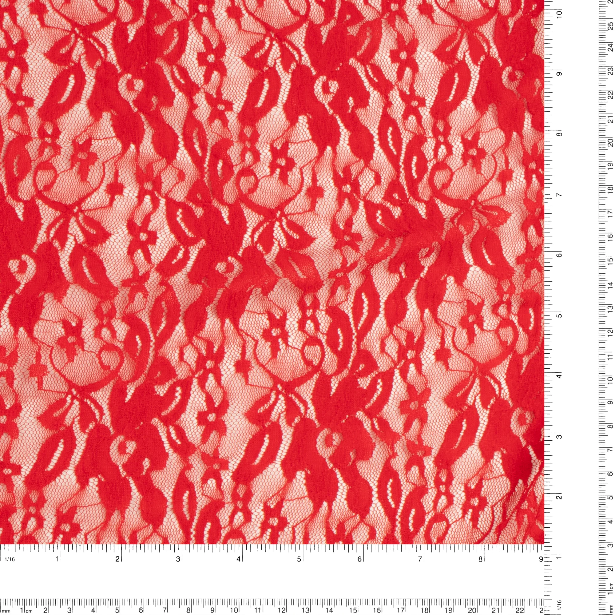 Stretch Lace - 331 - Red - Image 3