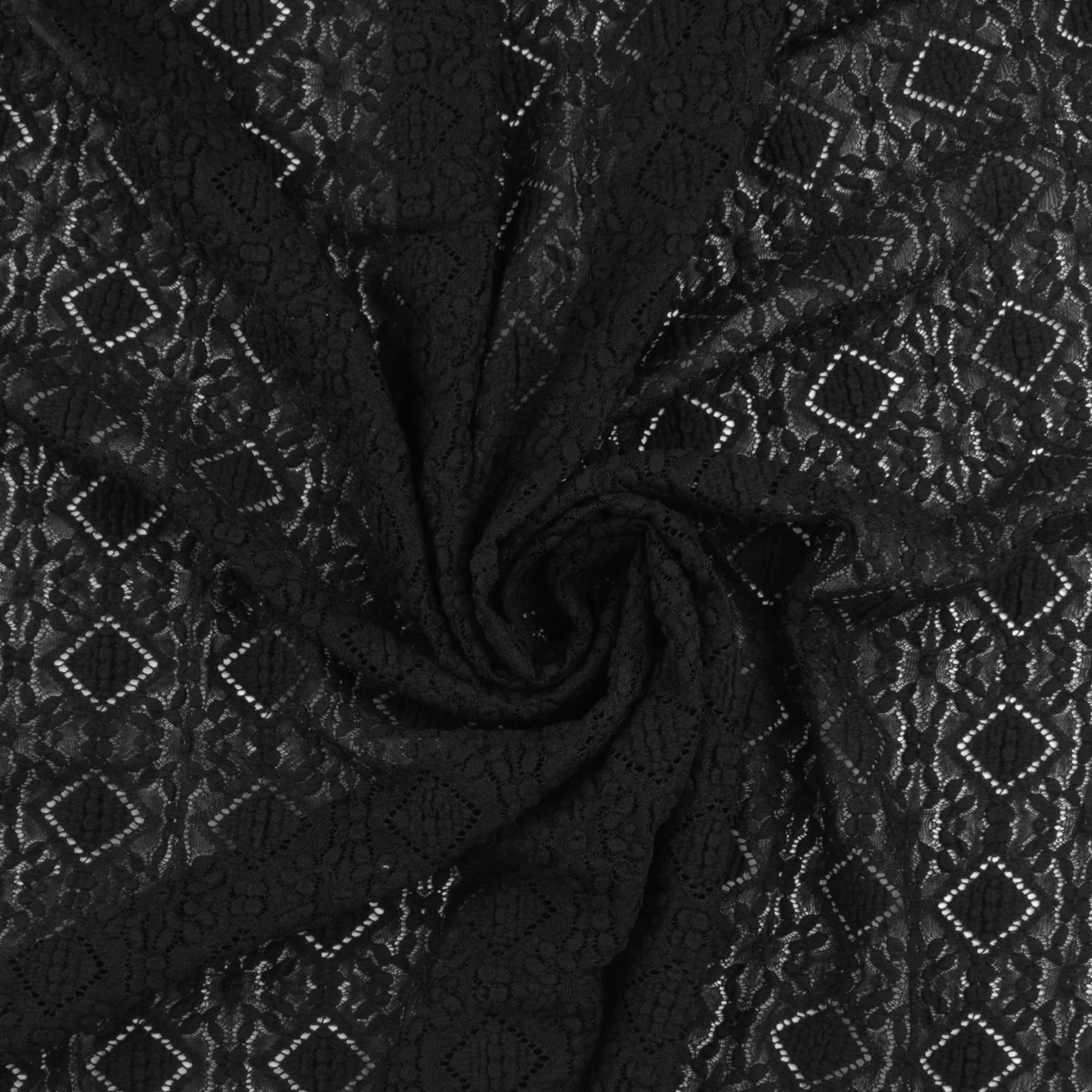 Stretch Lace - SUMMER ESSENTIALS - 001 - Black - Image 2
