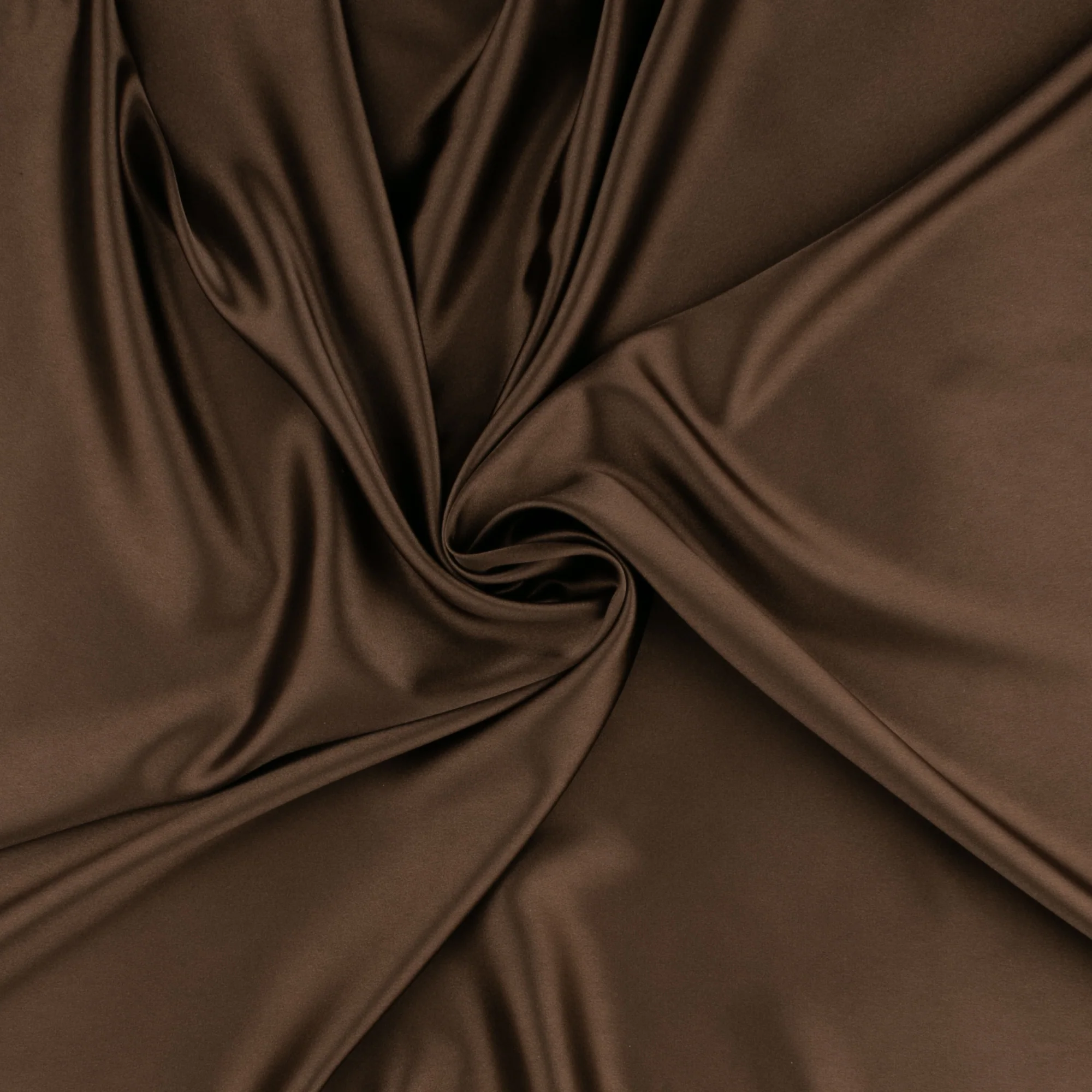 Stretch Matte Satin - CLICHY - Chocolate - Image 2