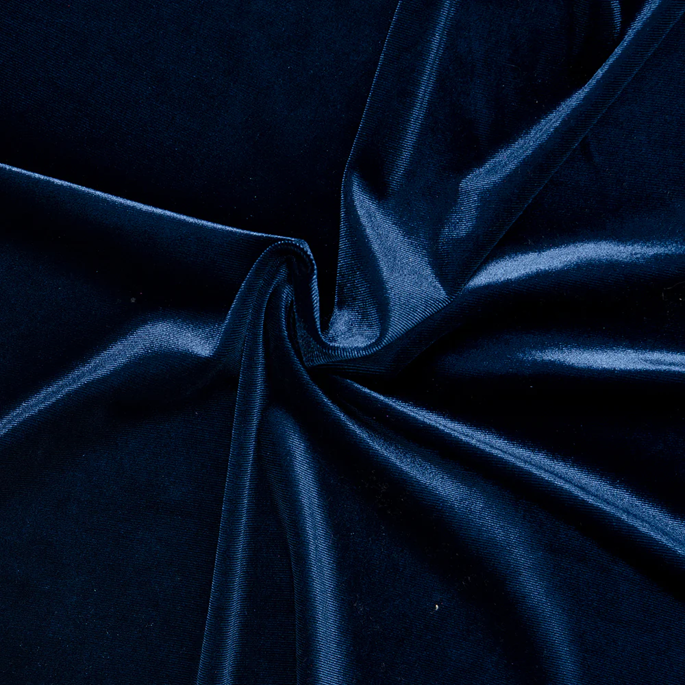 Stretch Velvet - Navy - Image 2
