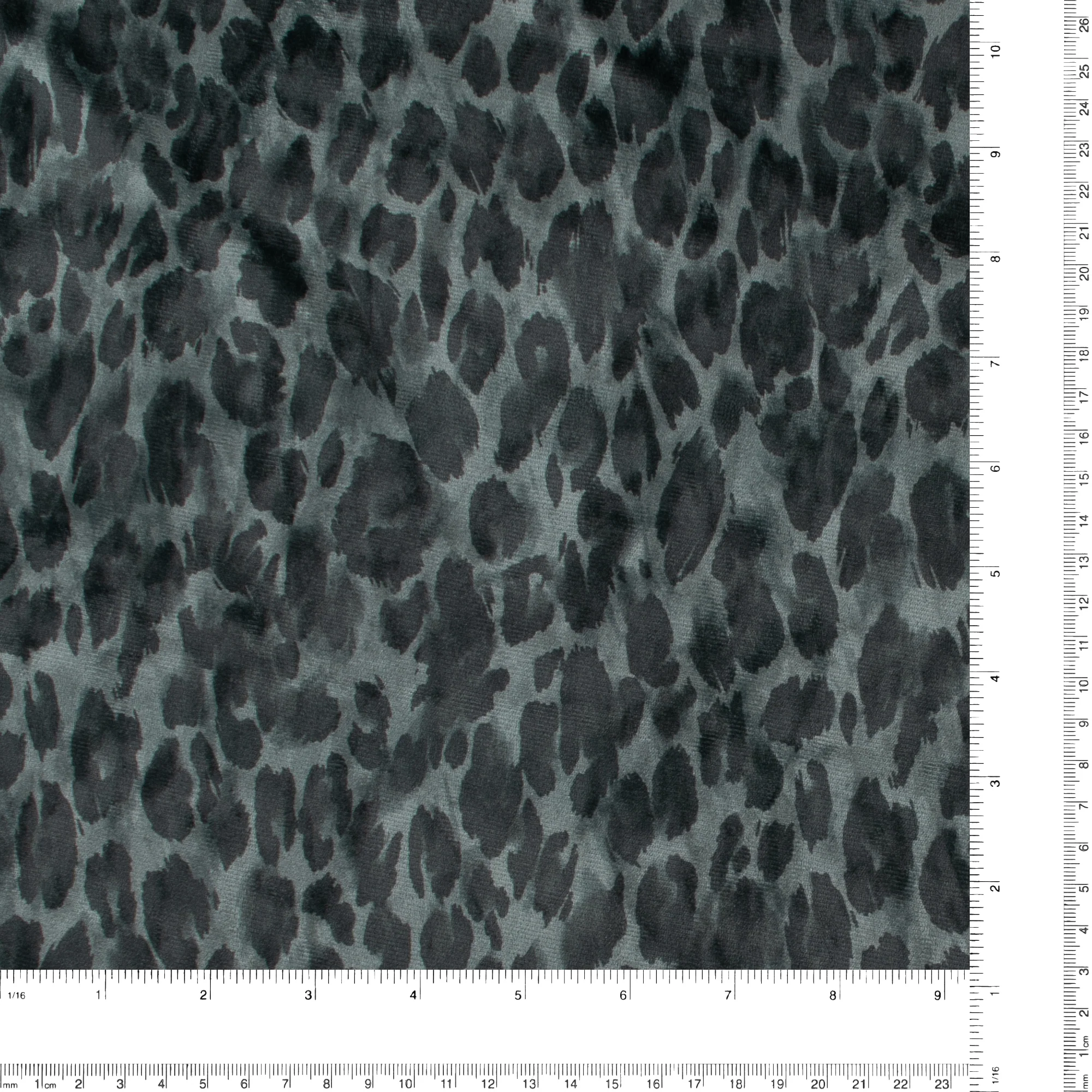 Stretch Velvet Print - SOIREE - 003 - Grey - Image 3