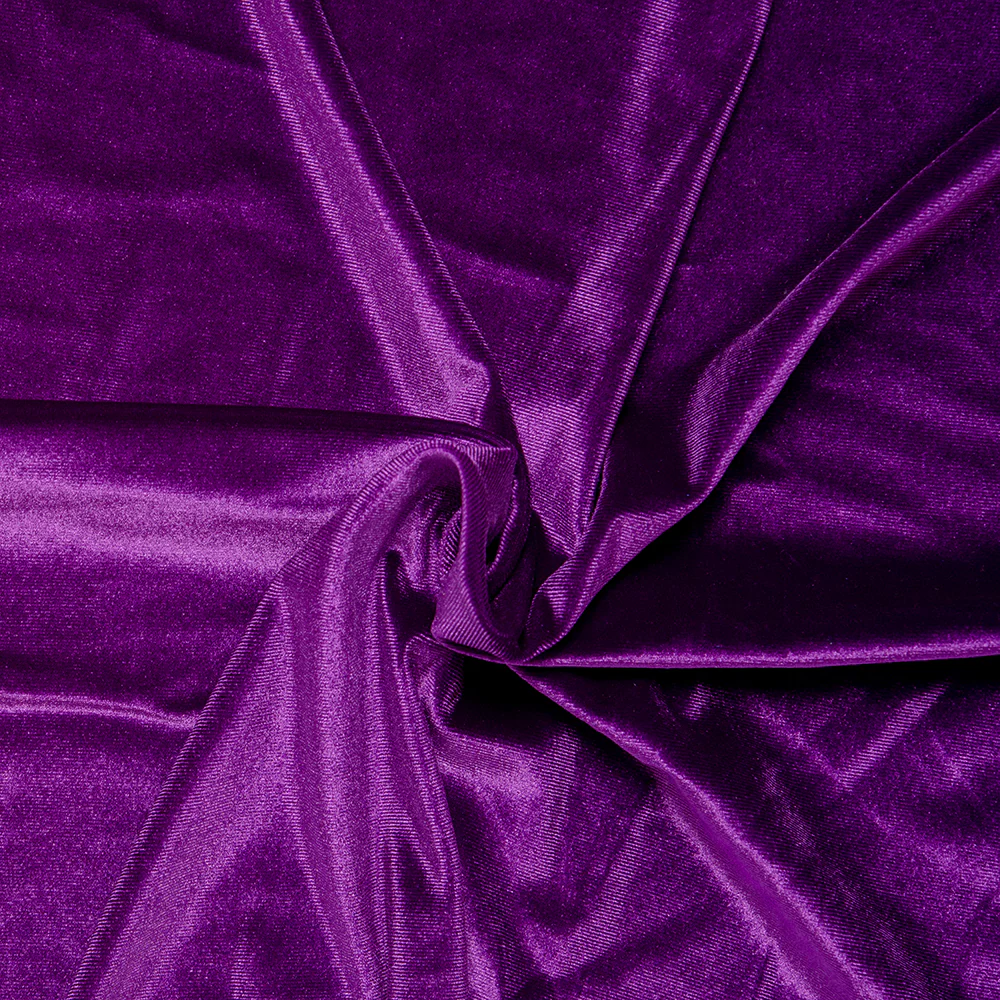 Stretch Velvet - Purple - Image 2