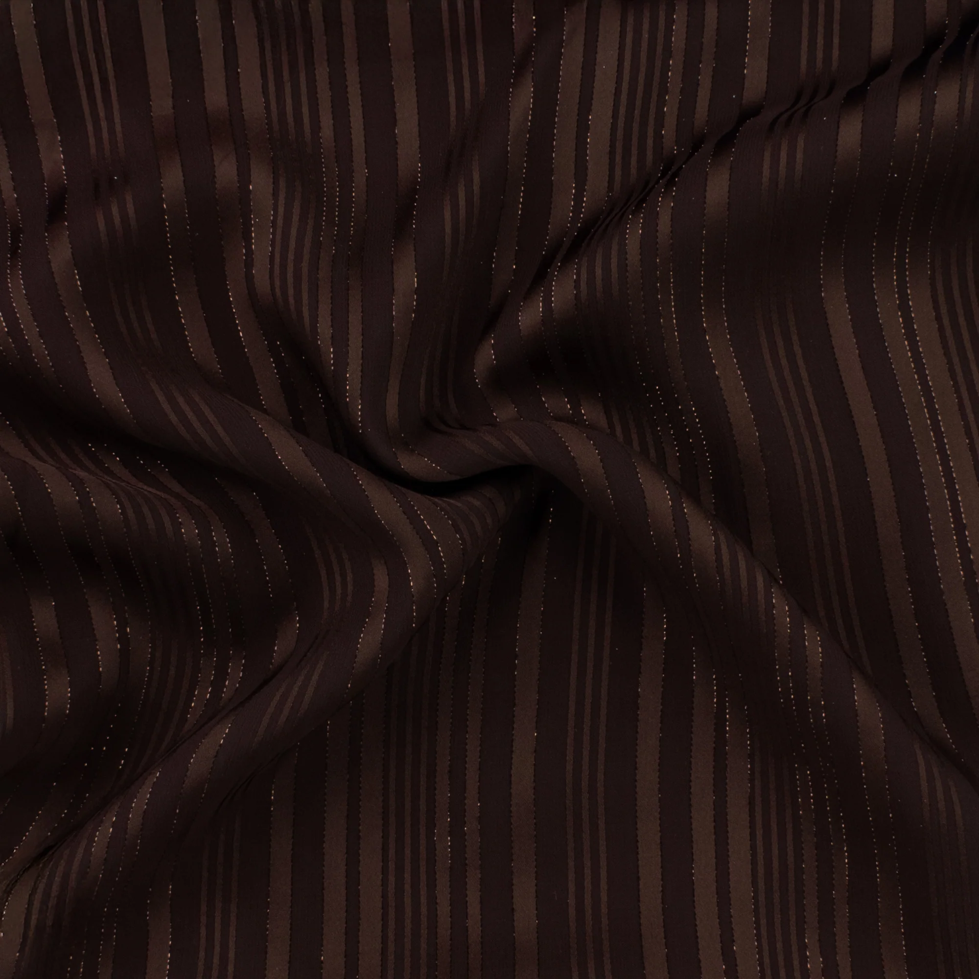 Striped Chiffon Solid - CANNES - 002 - Chocolate - Image 2