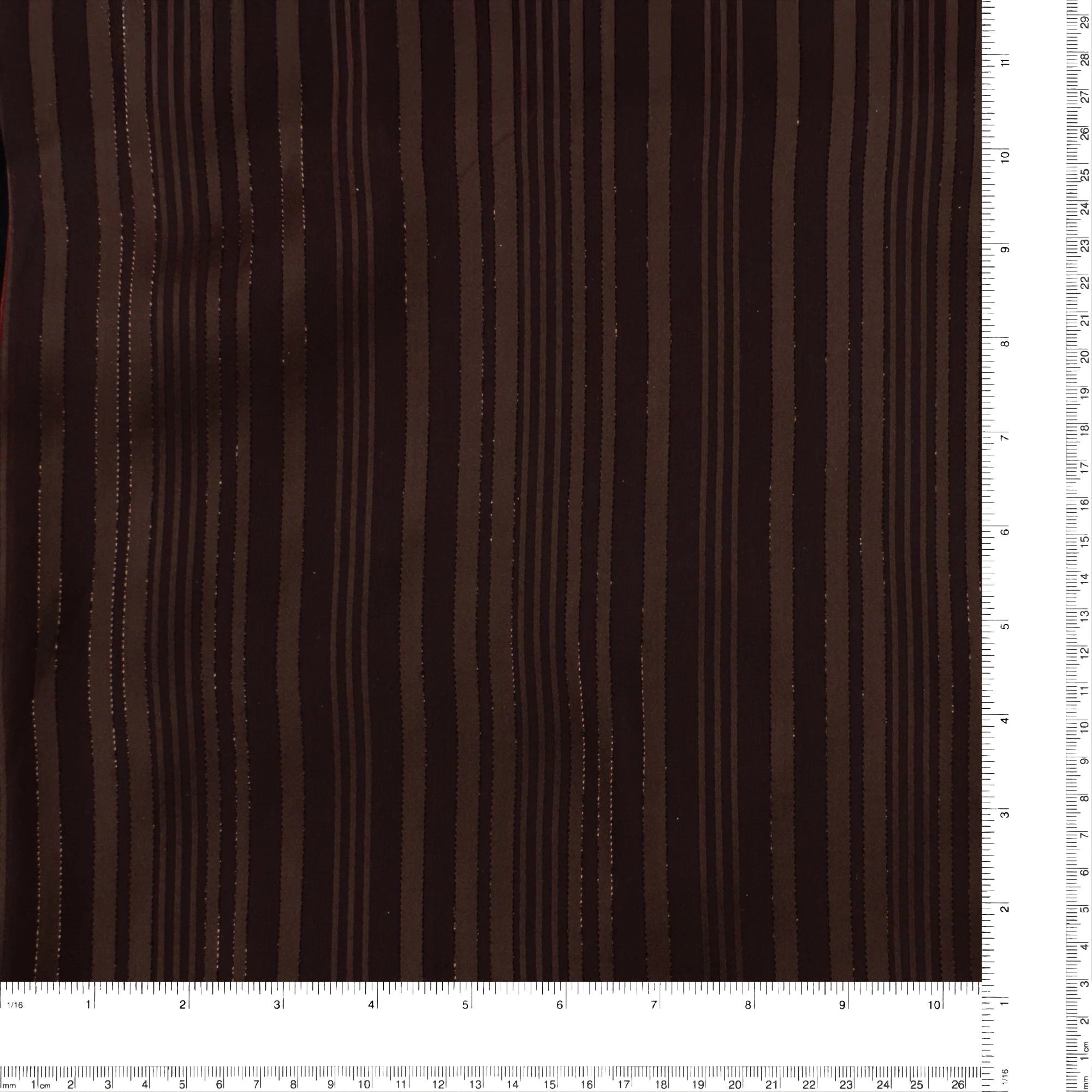 Striped Chiffon Solid - CANNES - 002 - Chocolate - Image 3
