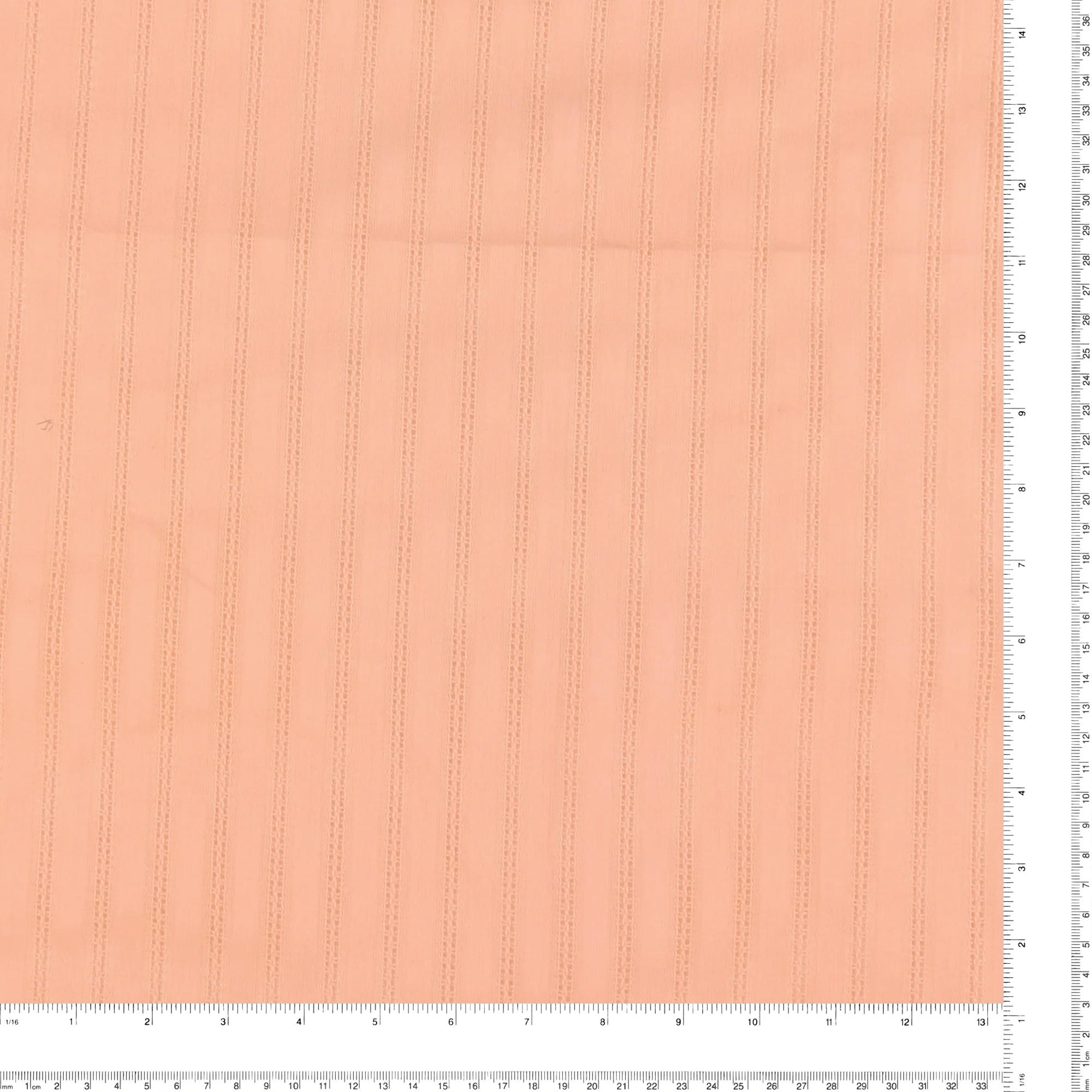 Striped Jacquard Cotton - ARIA - Peach - Image 3