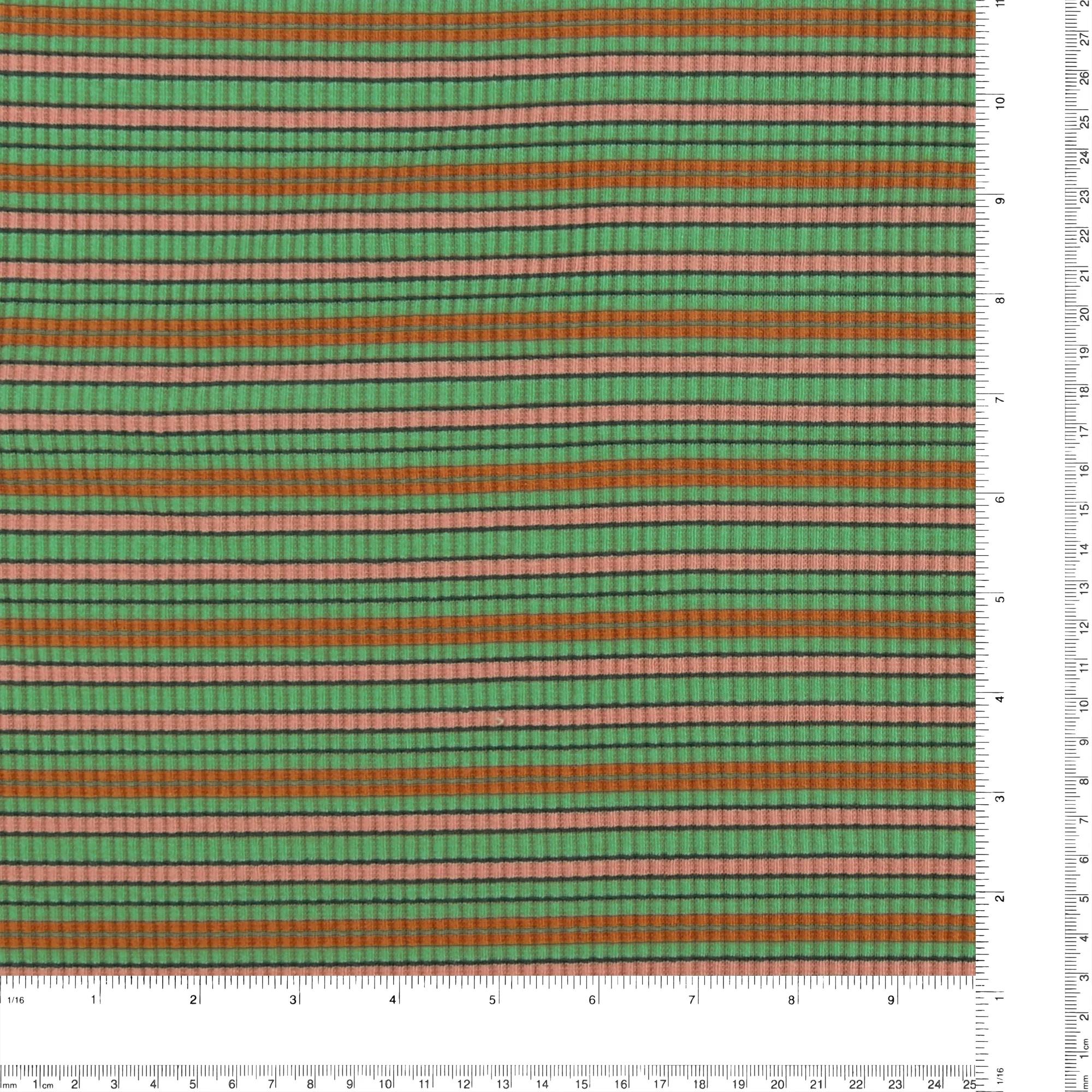 Striped Rib Knit - MUSKOKA - 001 -Green - Image 3