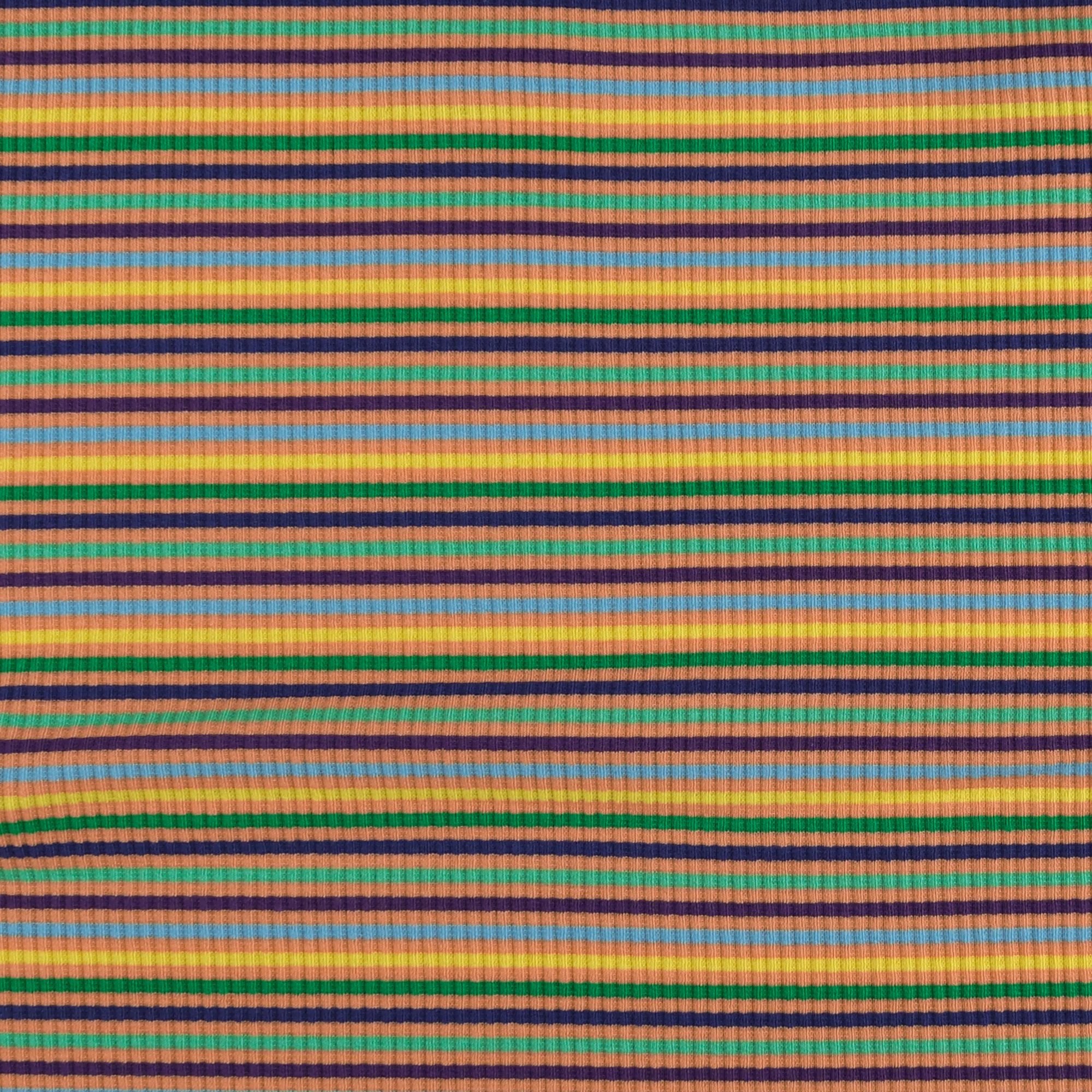 Striped Rib Knit - MUSKOKA - 002 - Coral