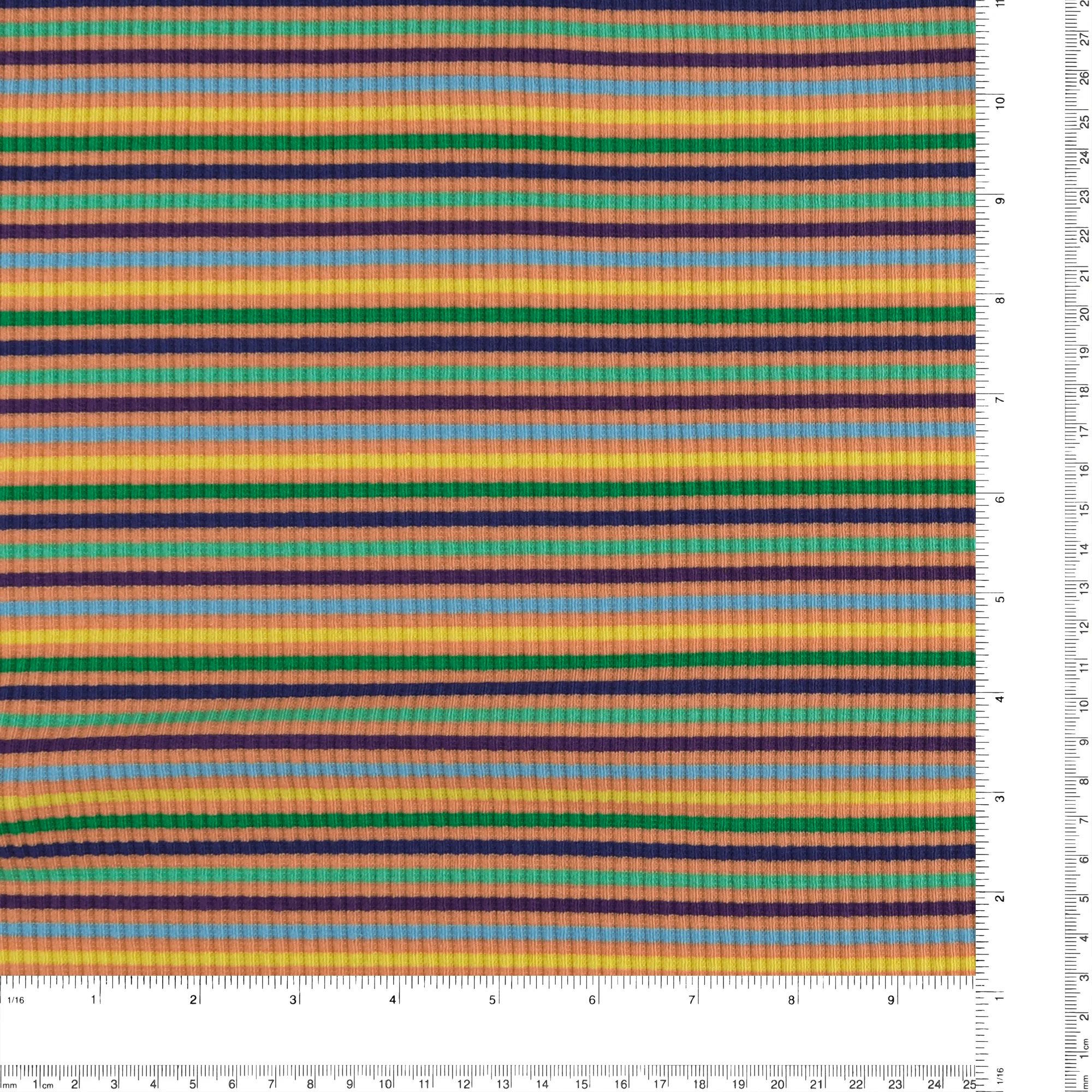 Striped Rib Knit - MUSKOKA - 002 - Coral - Image 3