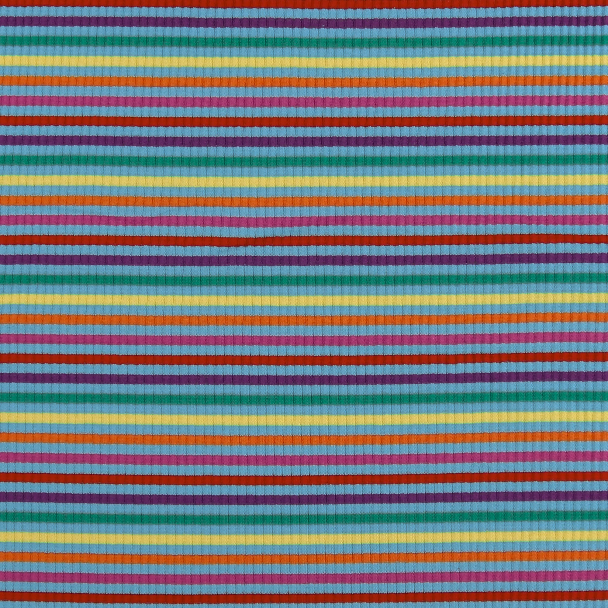 Striped Rib Knit - MUSKOKA - 003 - Aqua