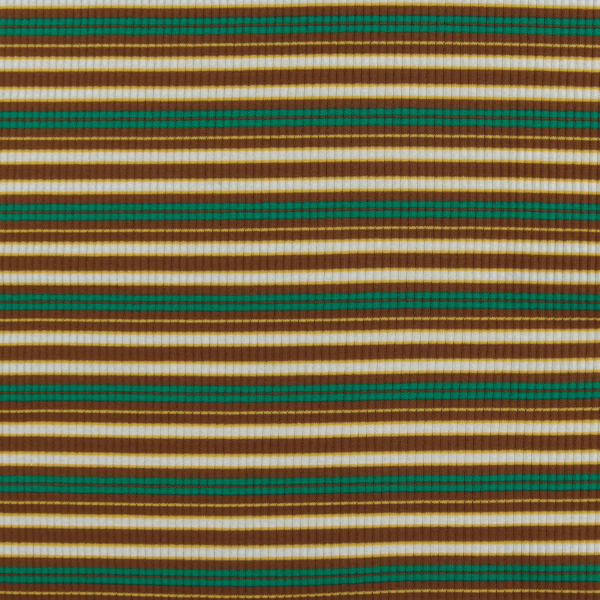 Striped Rib Knit - MUSKOKA - 005- Brown