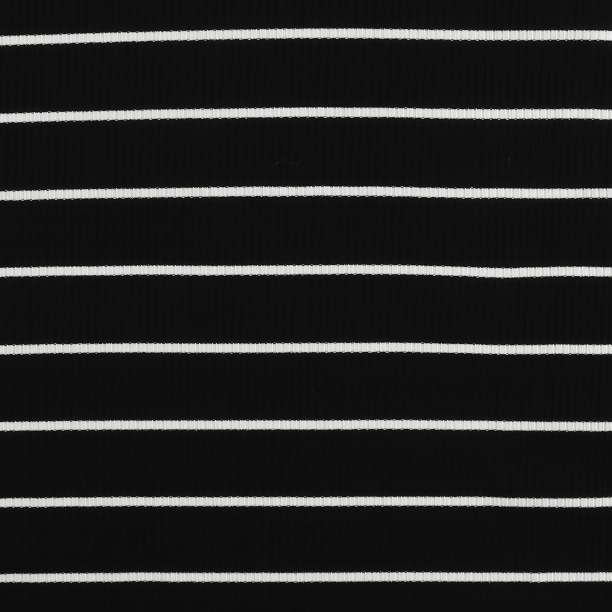 Striped Rib Knit - MUSKOKA - 006 - Black & White