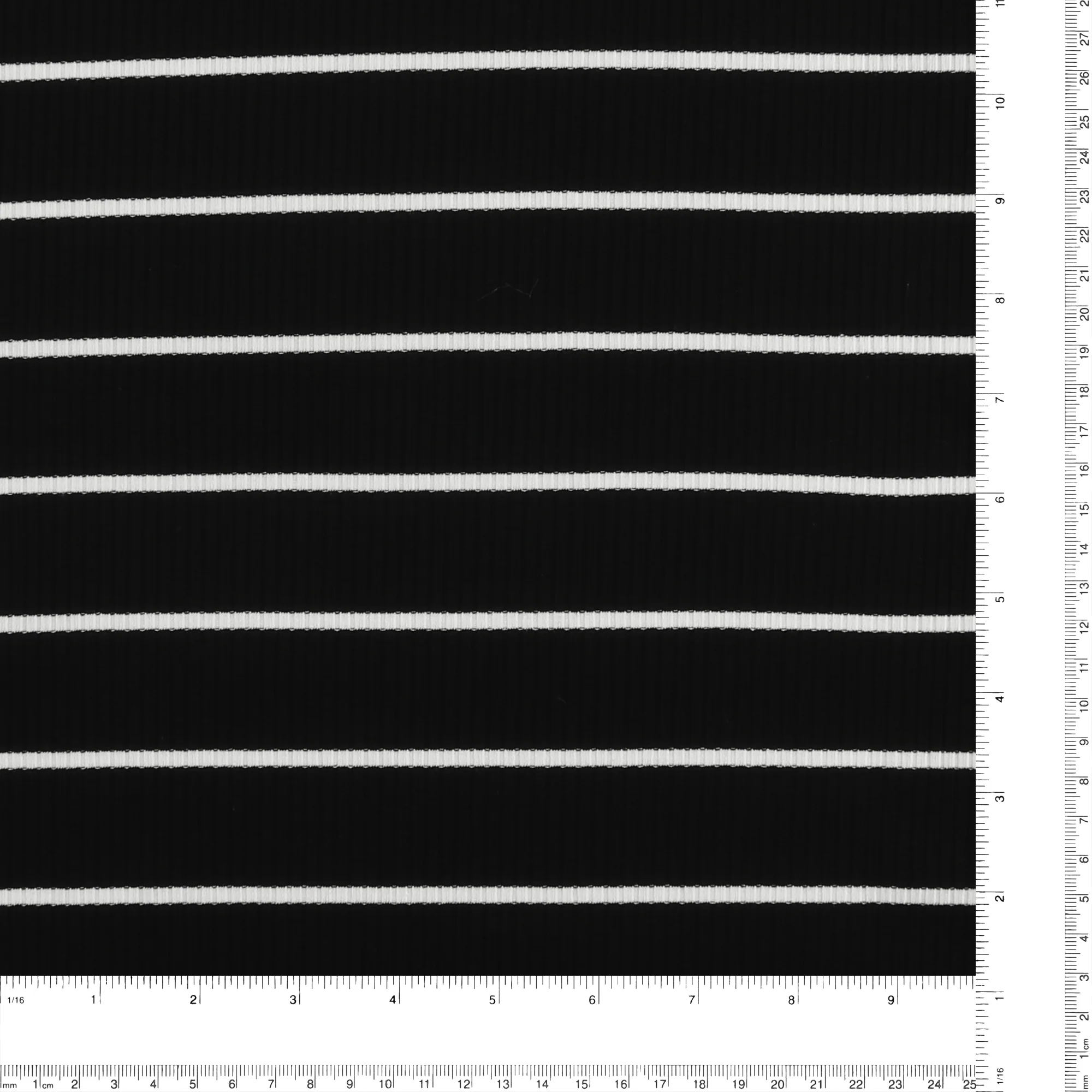 Striped Rib Knit - MUSKOKA - 006 - Black & White - Image 3