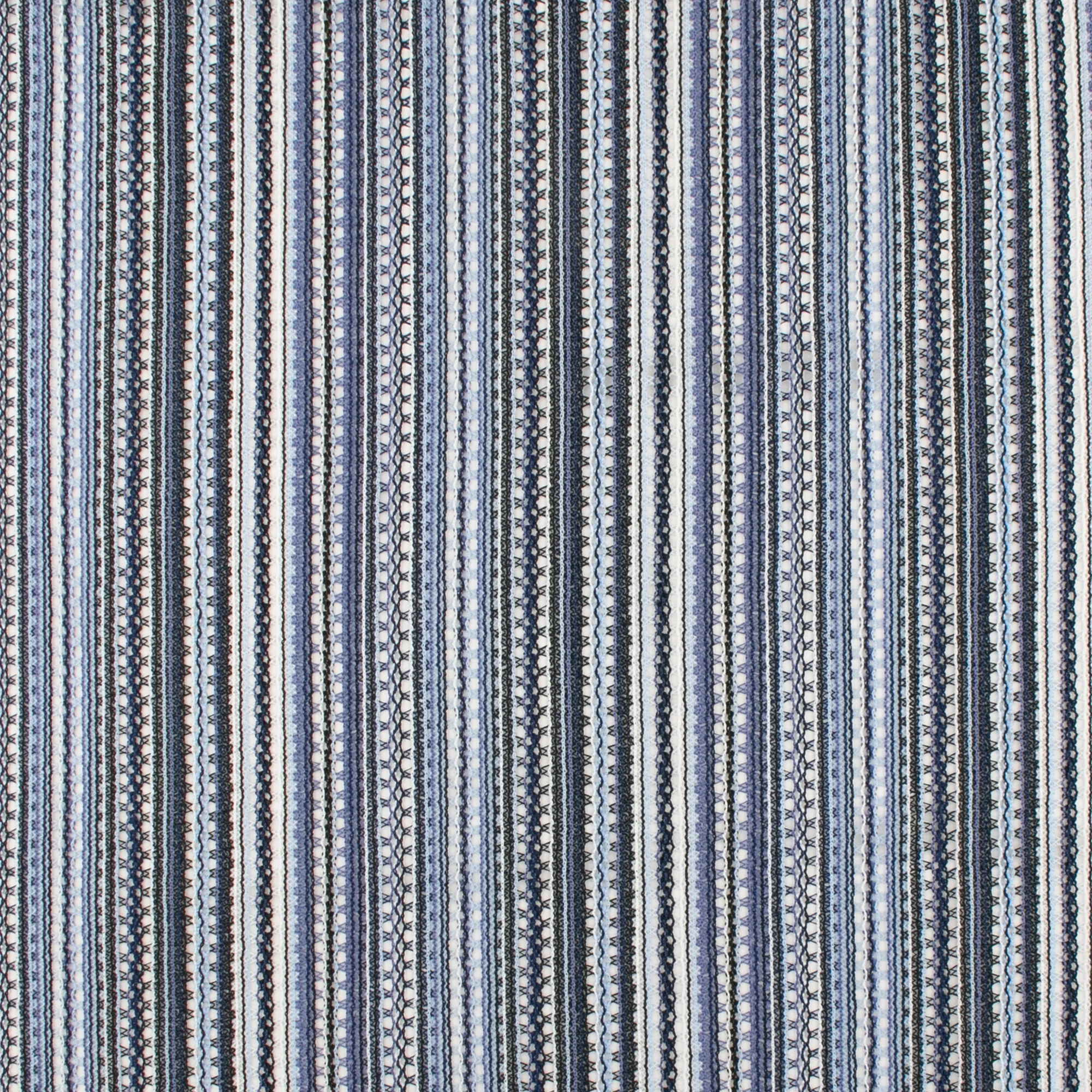 Striped Stretch Crochet - JANE - 003 - Blue