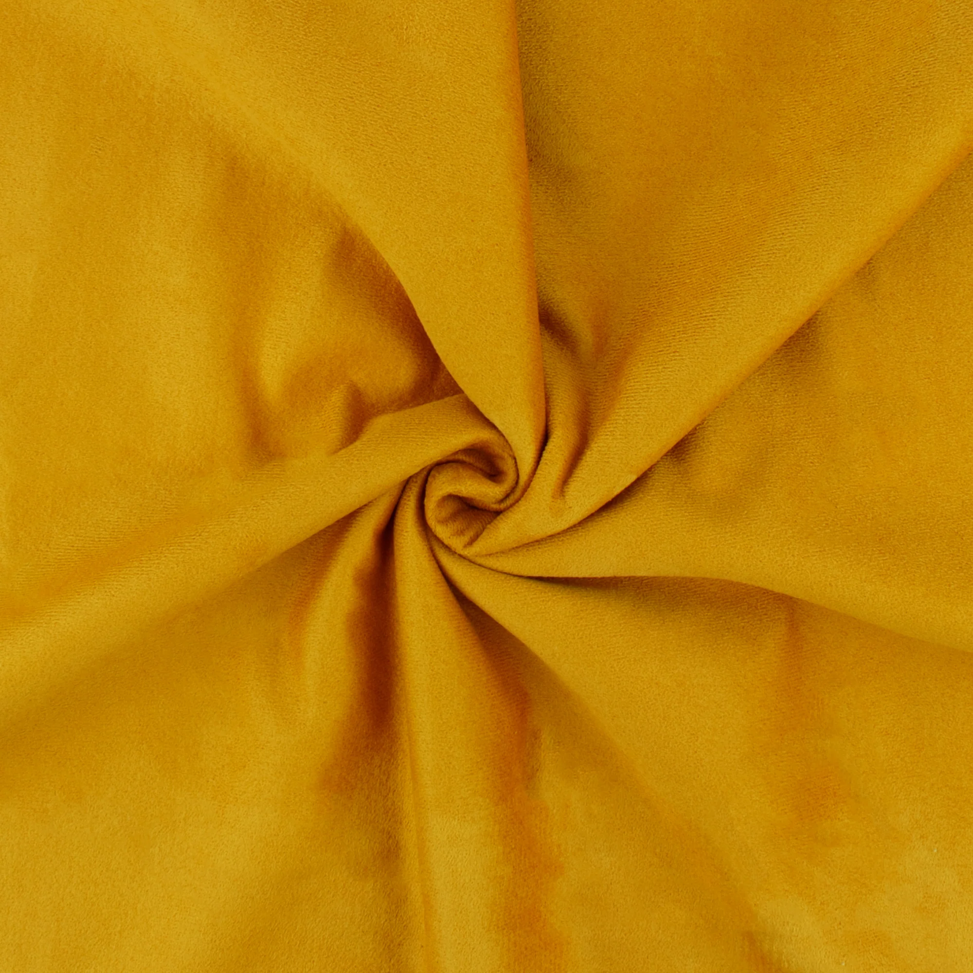 Suede Bonded To Fur for Coat - LAREDO - 004 - Mustard - Image 2