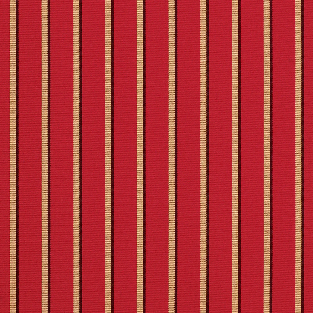 Sunbrella Furniture Stripes Harwood 5603 Crimson