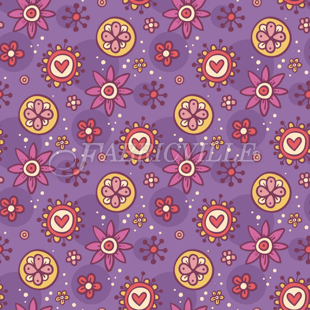 Sunset Flower Doodles