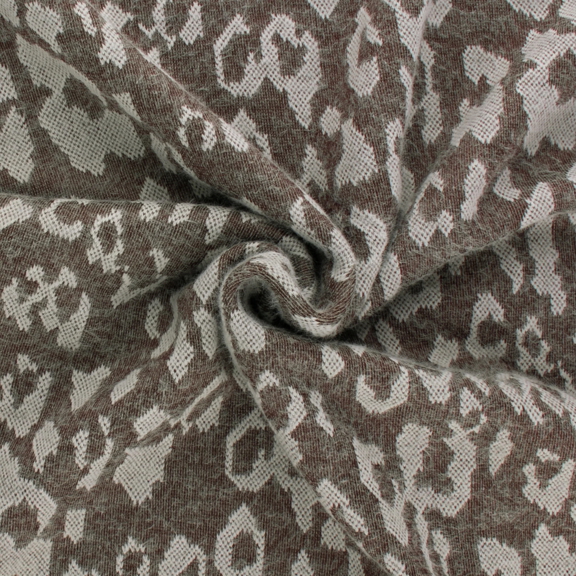 Sweater Jacquard Knit - JACKY - 001 - Coffee - Image 2