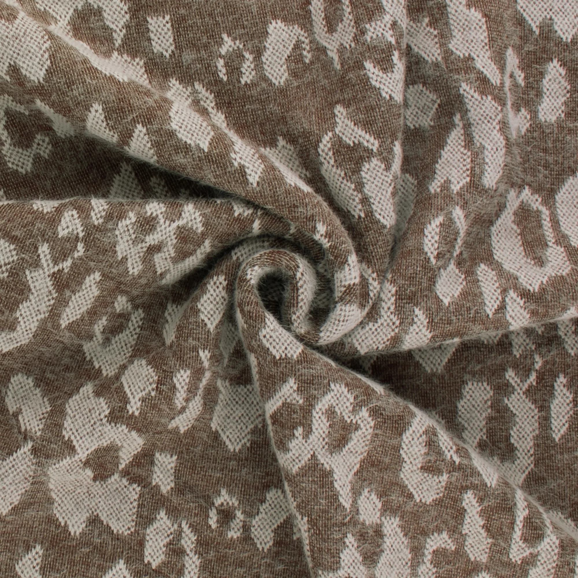 Sweater Jacquard Knit - JACKY - 002 - Sepia - Image 2