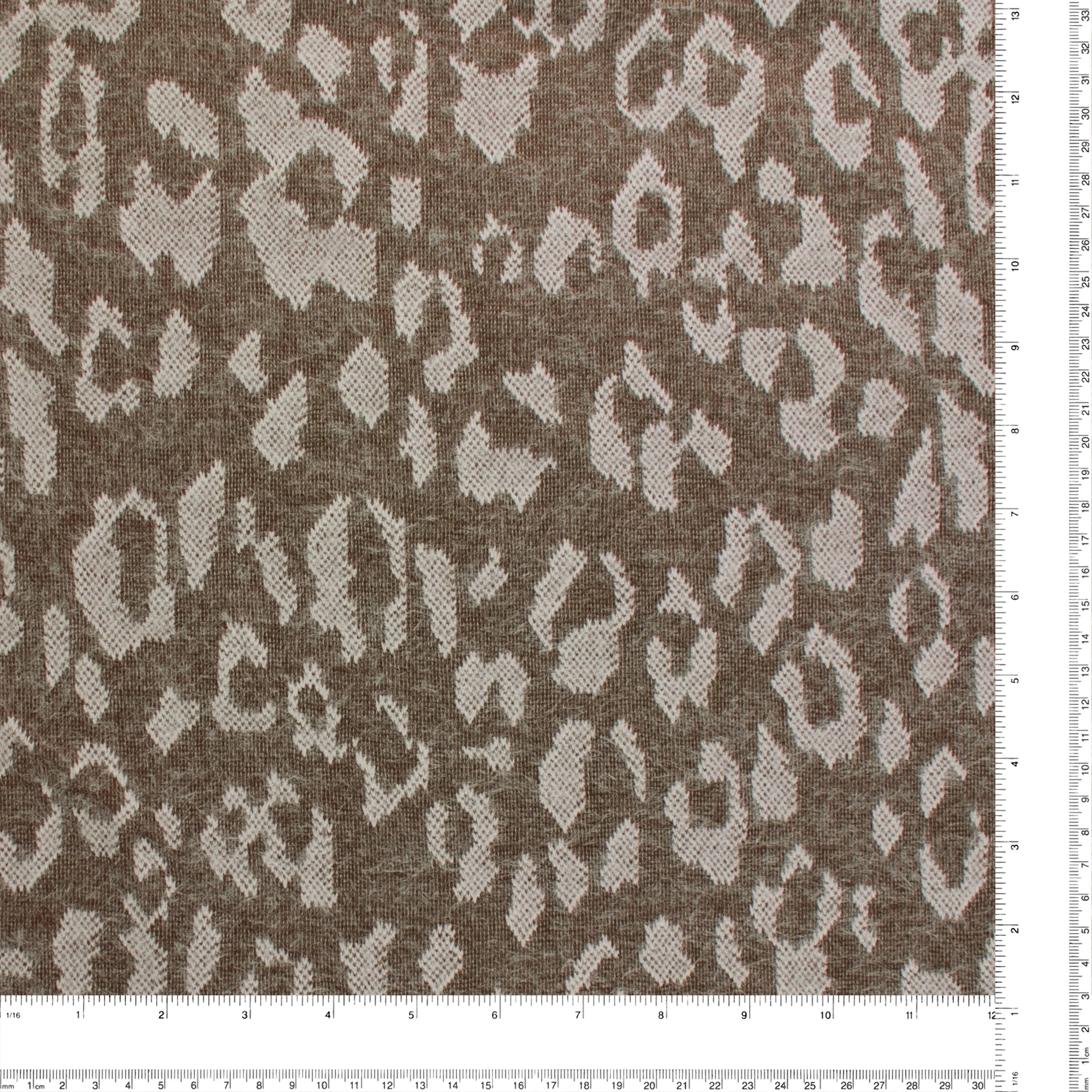 Sweater Jacquard Knit - JACKY - 002 - Sepia - Image 3