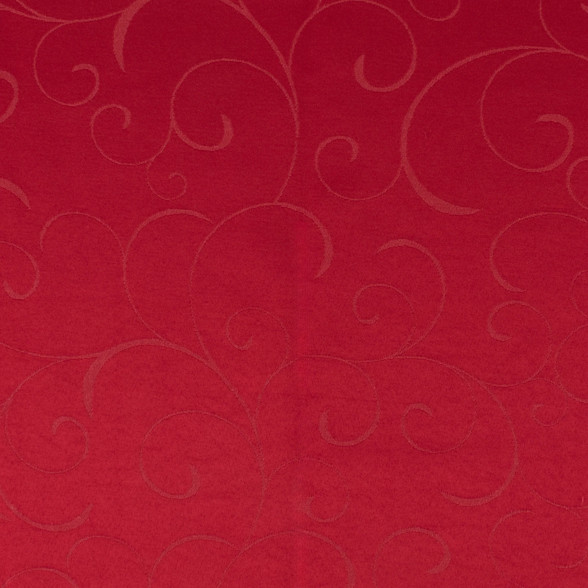 Tablecloth Fabric - Utility - Julietta - Scroll - Red