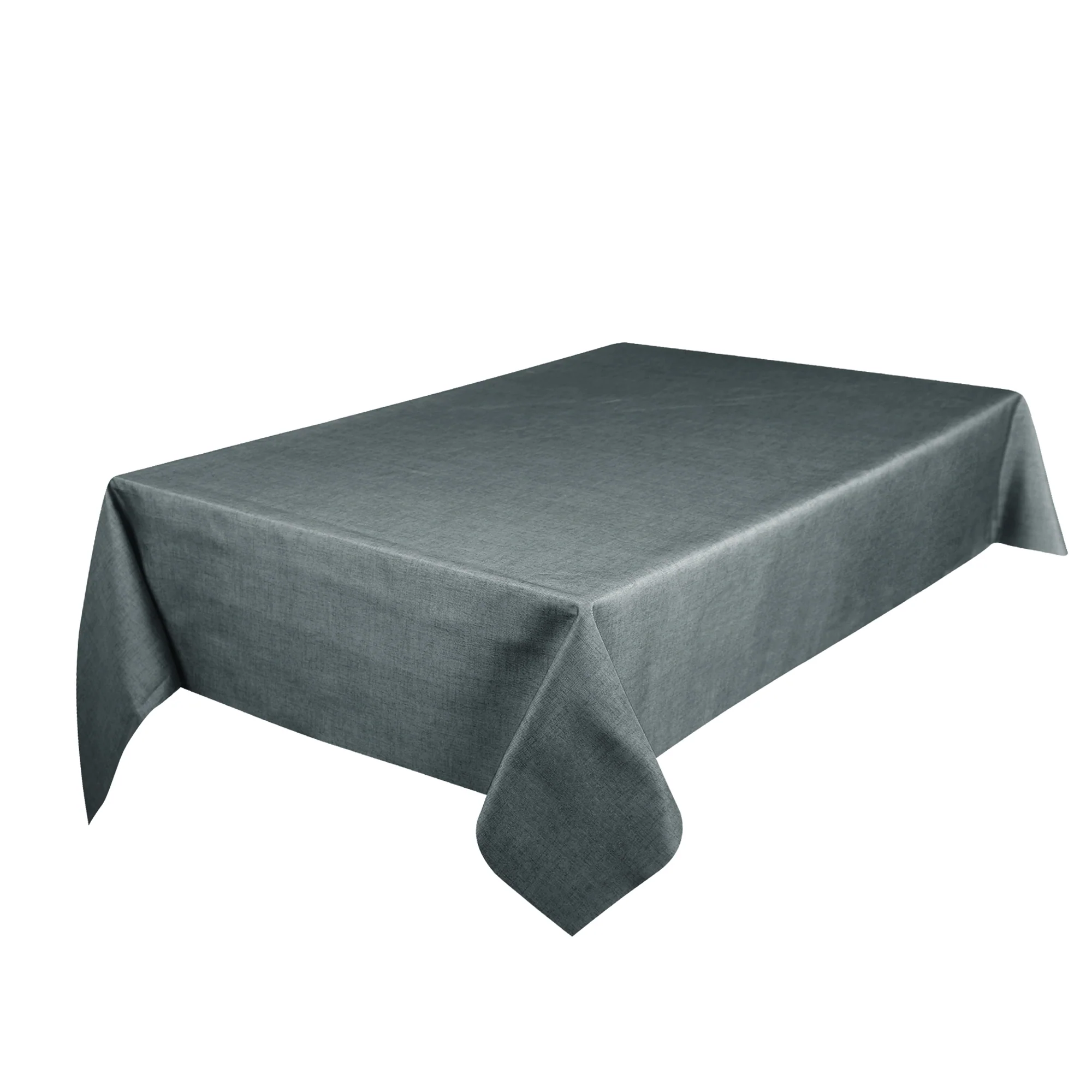 Tablecloth - Solid Textured Print - Charcoal - Image 2