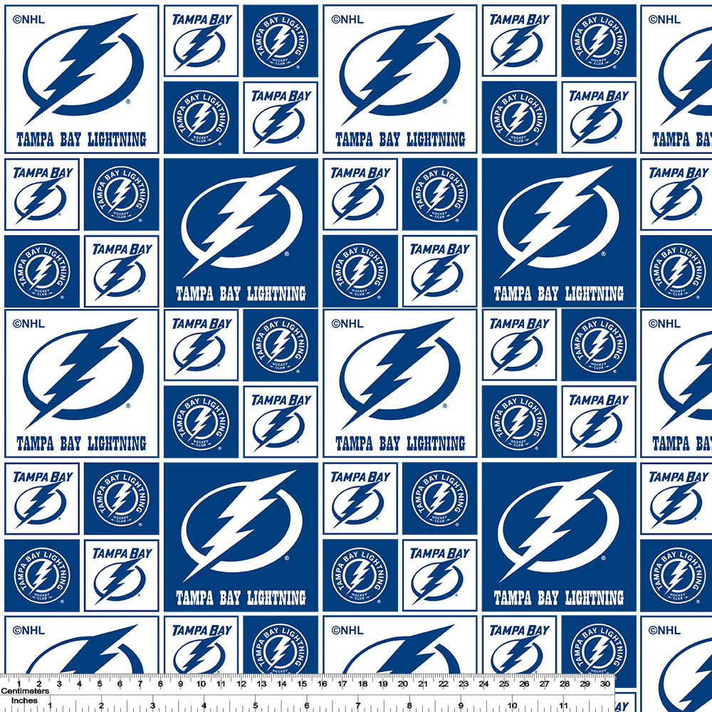 Tampa Bay Lightning - NHL Cotton Print - Patchwork - Image 2